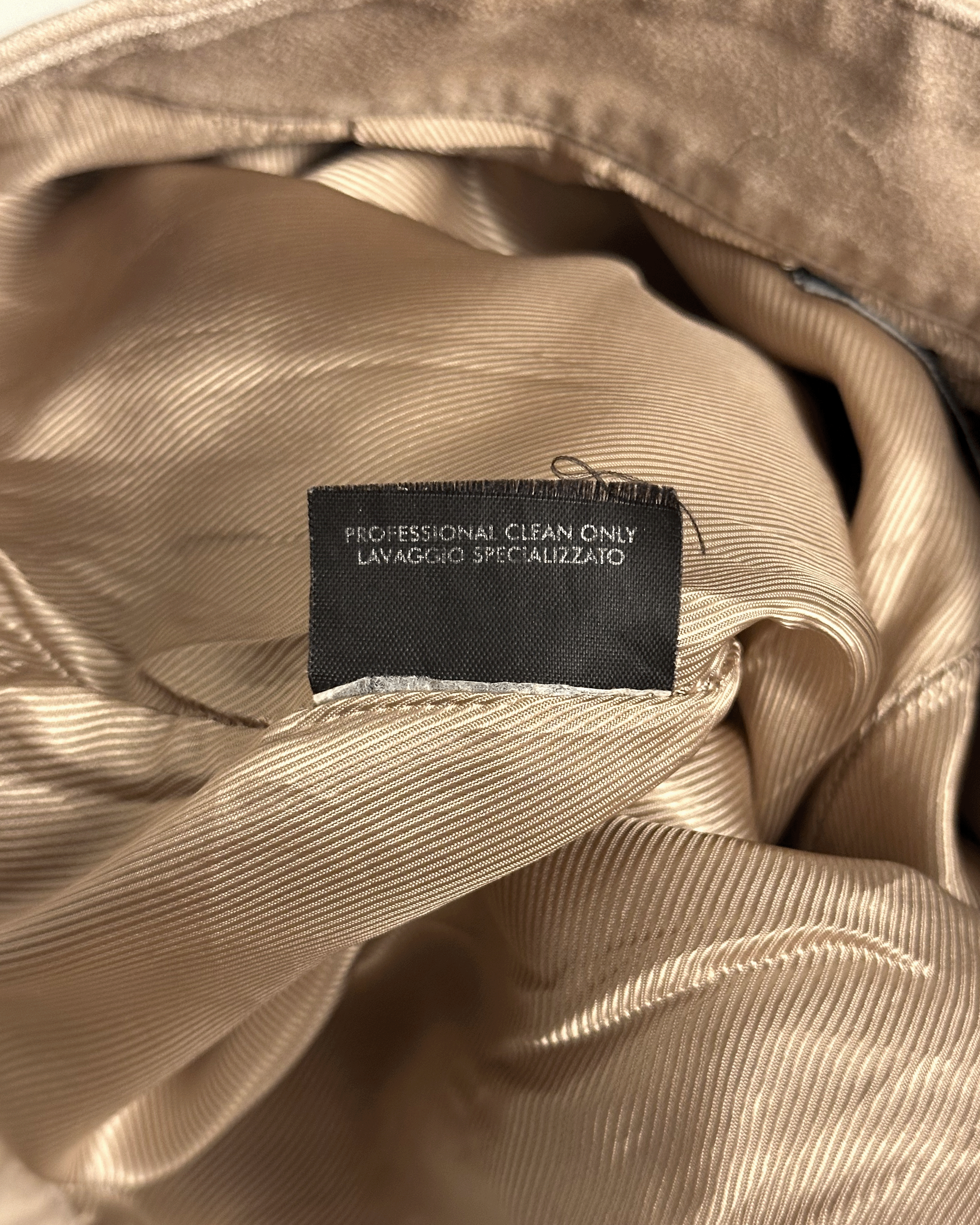 Gucci Gucci Tom Ford Beige Leather Flared Pants Size US 28 / EU 44 - 11 Thumbnail