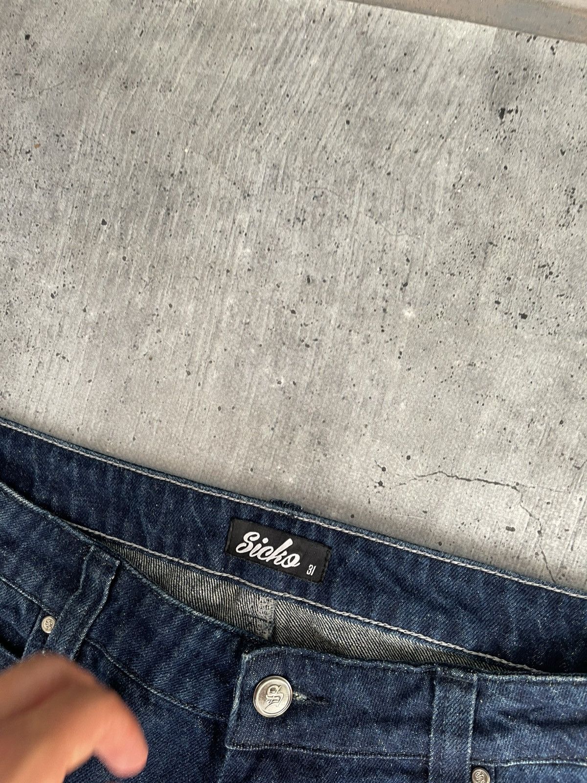 Southpole Crazy vintage y2k Japanese denim Southpole style jeans baggy Size US 31 - 6 Thumbnail