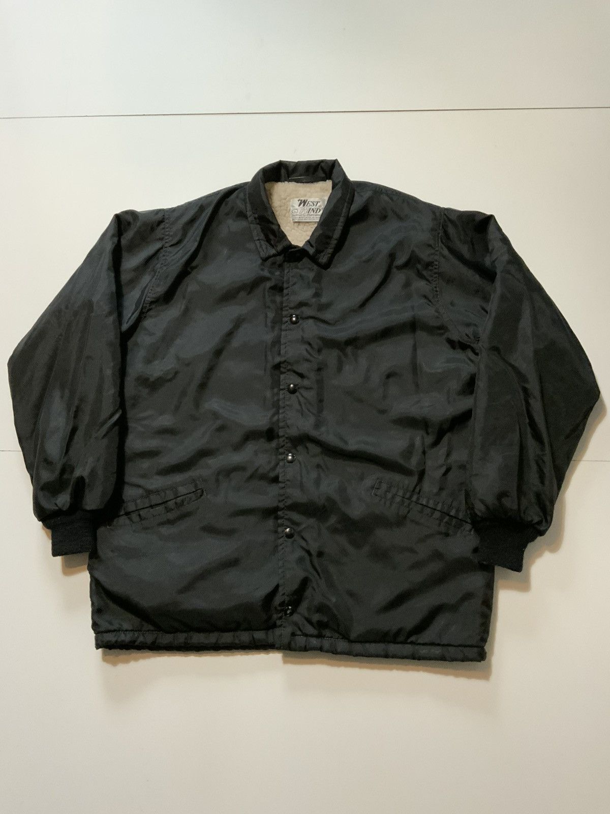 Vintage VTG 70s West Wind Buccaneer Sherpa Shearling Satin Jacket Size US L / EU 52-54 / 3 - 1 Thumbnail