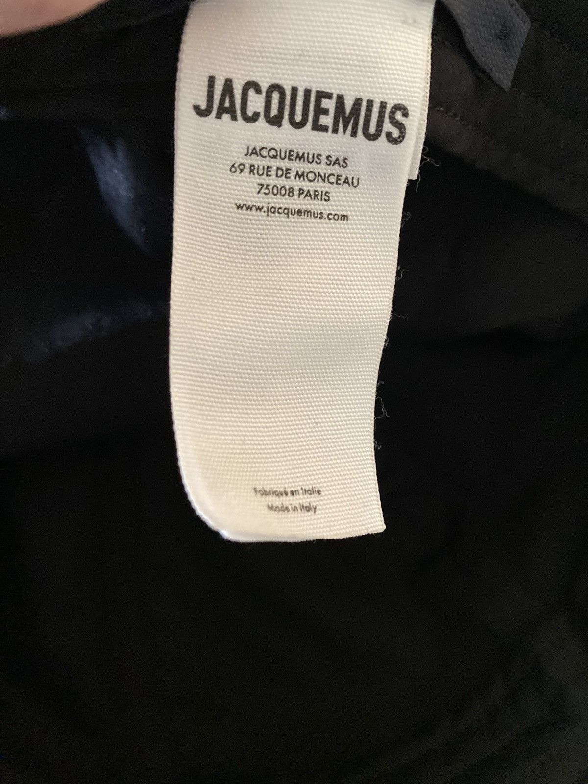 Jacquemus JACQUEMUS La Casquette Ovalie Black Cap Size ONE SIZE - 12 Thumbnail
