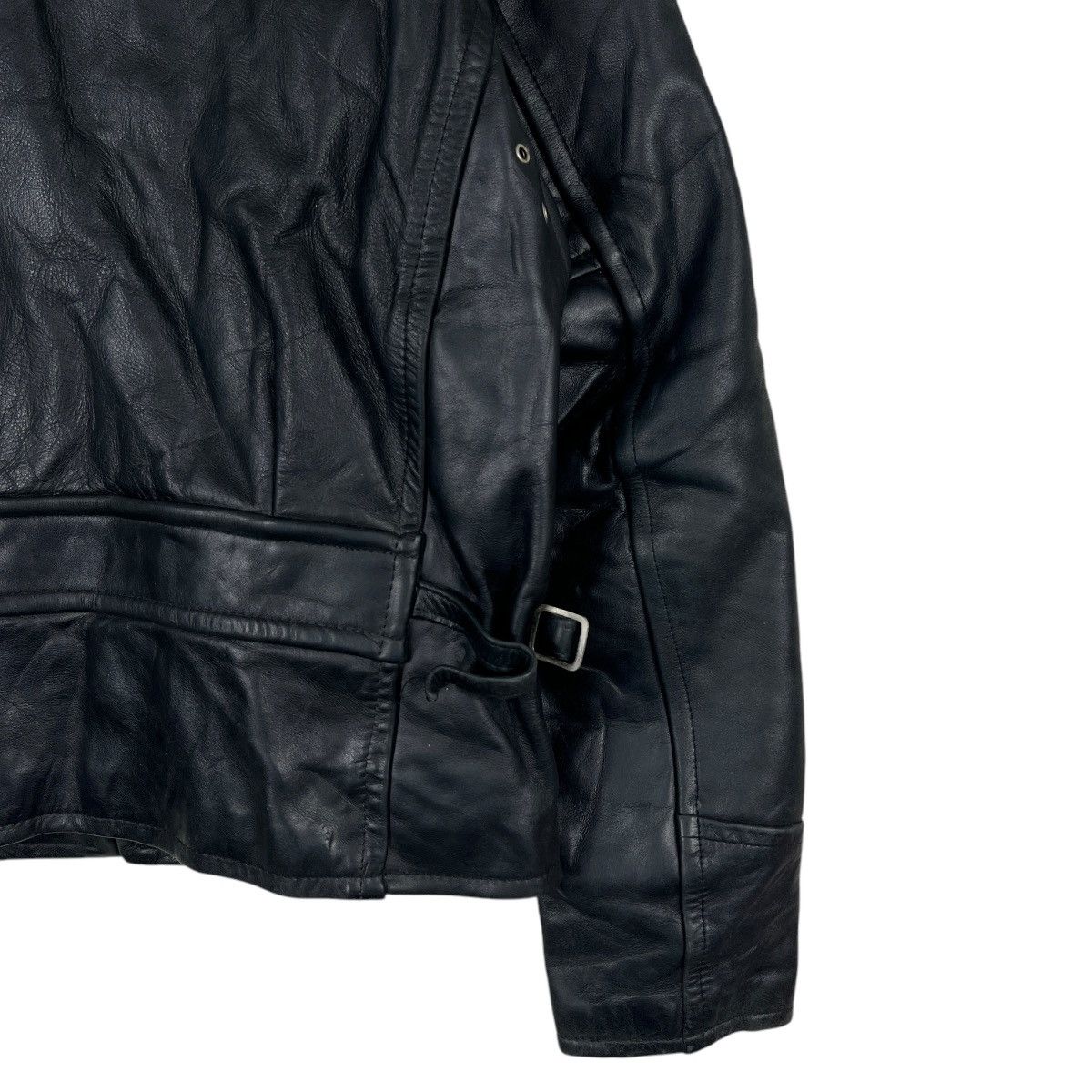 Genuine Leather 🔥 R.B.C LEGEND STEERHIDE REAL LEATHER CAFE RACER JACKET Size US S / EU 44-46 / 1 - 12 Thumbnail