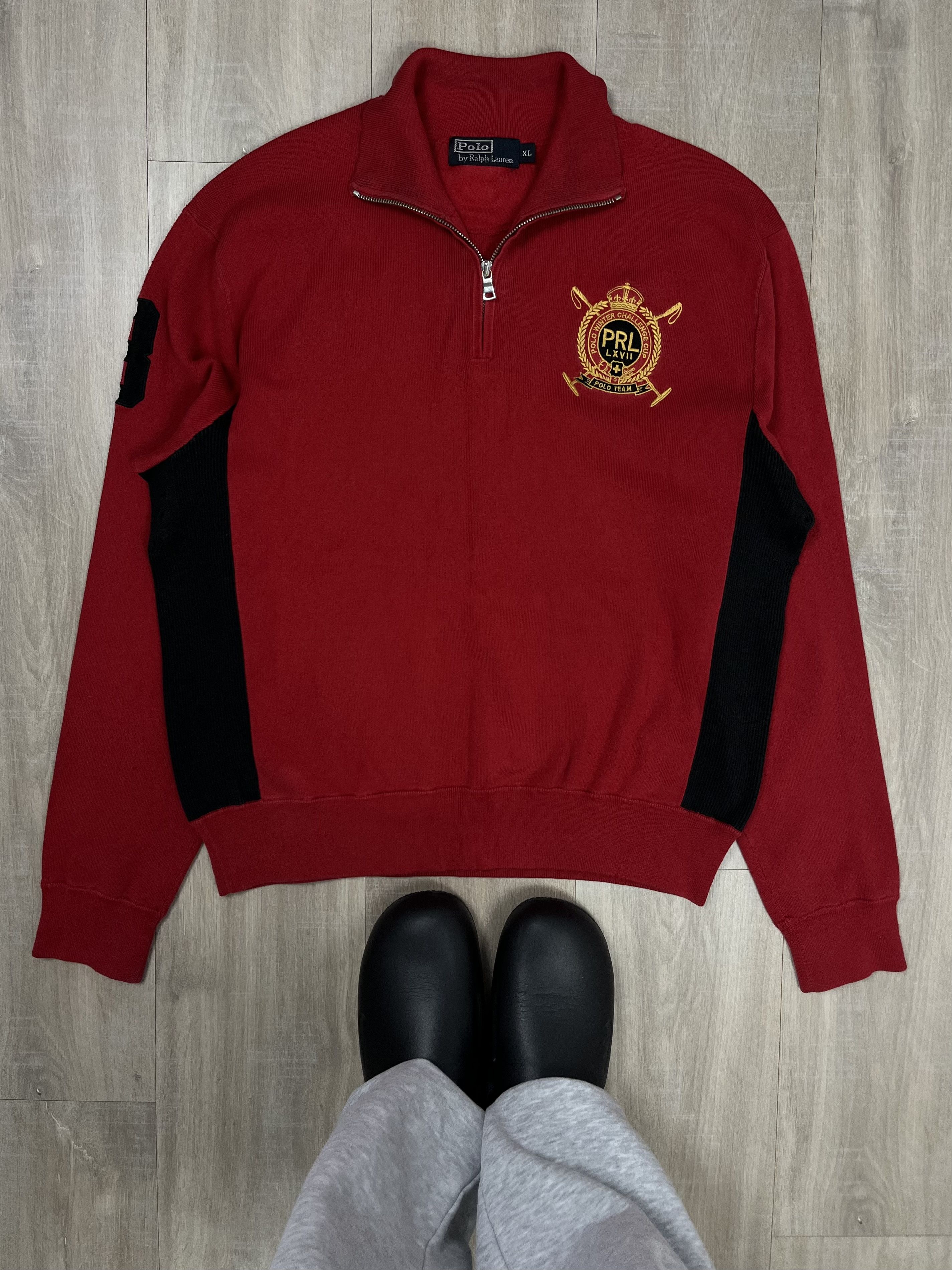 Polo Ralph Lauren Ralph Lauren Red 1/4 Zip Jumper XL Size US XL / EU 56 / 4 - 1 Thumbnail