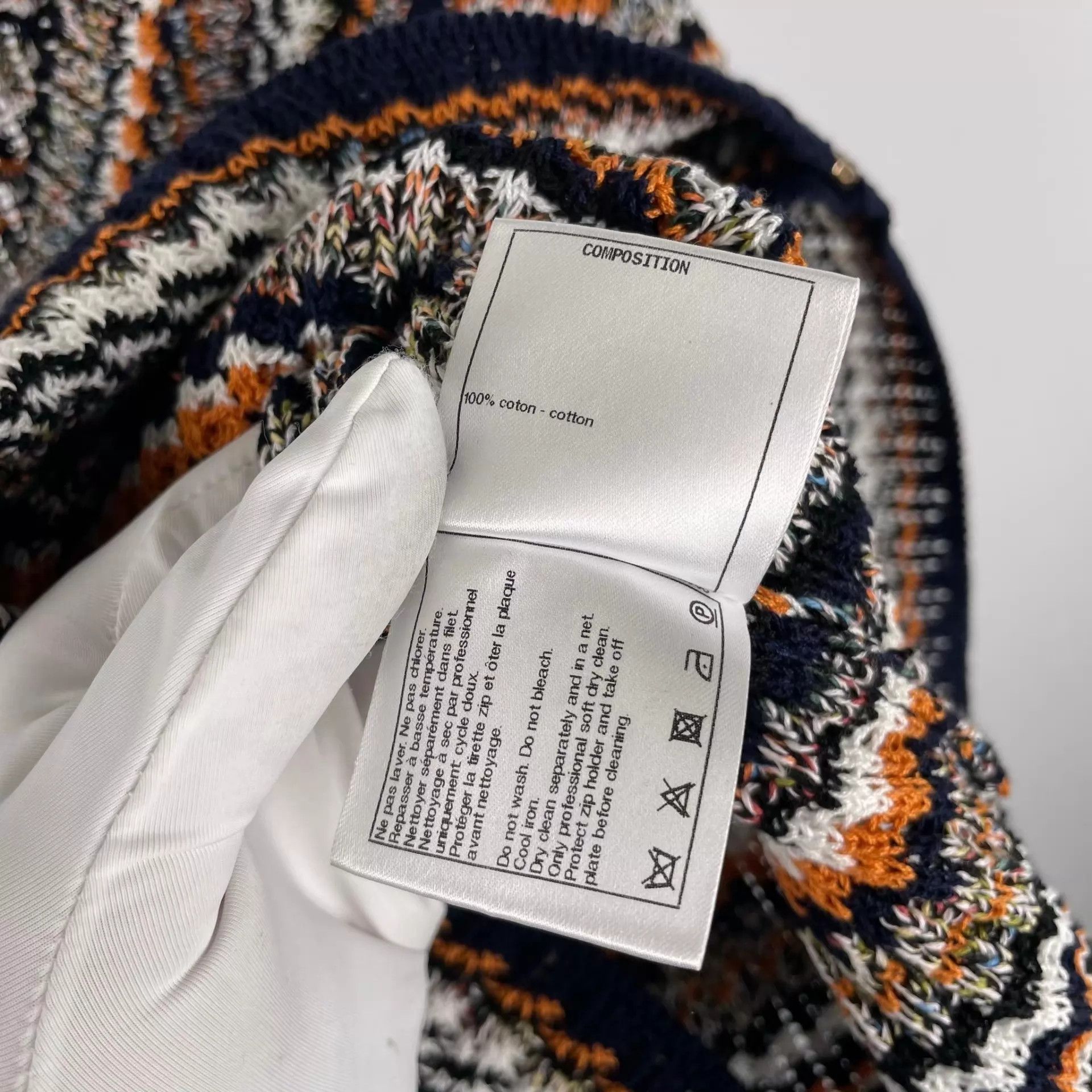 Chanel CHANEL Striped Knit Cardigan 36 Size XS / US 0-2 / IT 36-38 - 5 Thumbnail