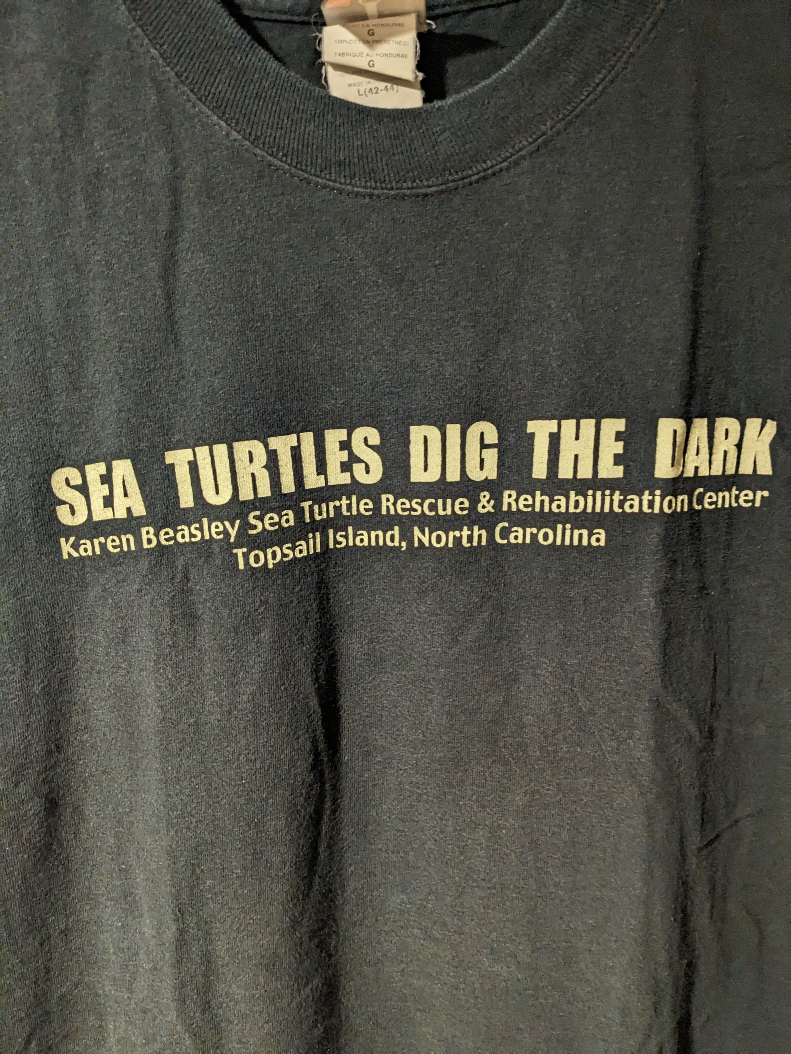 Vintage Vintage Y2K Sea Turtles Dig the Dark Animal Moon T-Shirt Size US L / EU 52-54 / 3 - 4 Thumbnail