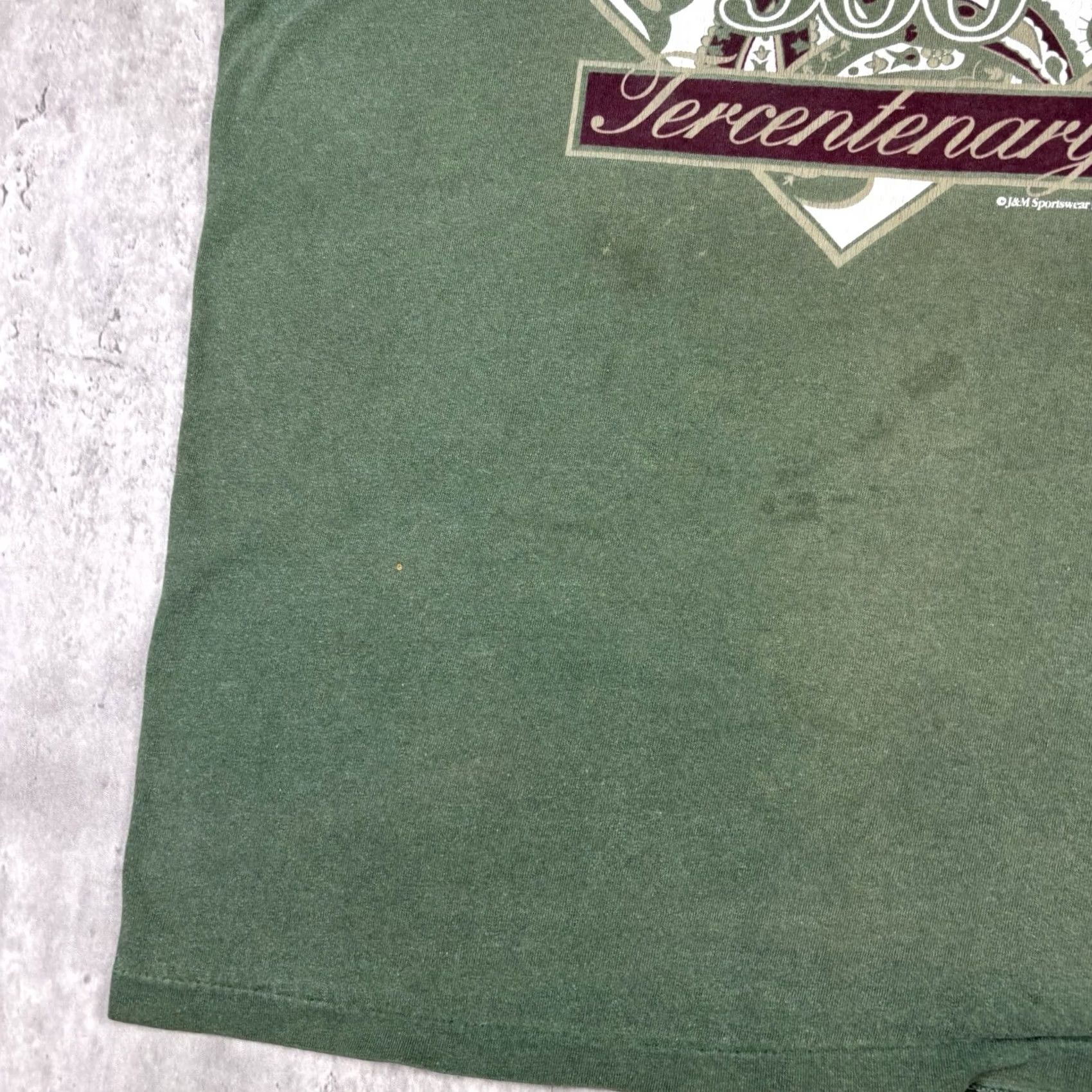 Fruit Of The Loom VINTAGE William & Mary College 90s Green T Shirt XL Size US L / EU 52-54 / 3 - 5 Thumbnail