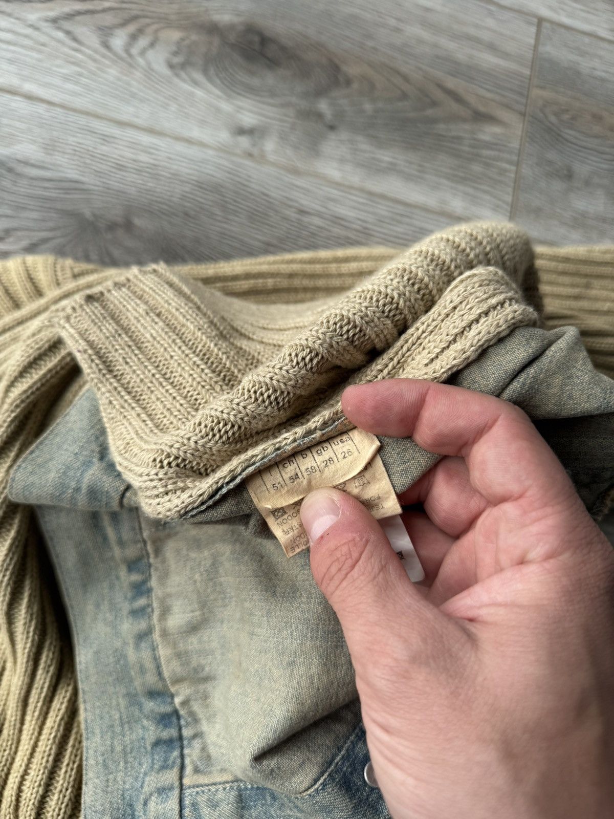 If Six Was Nine Vintage Japan Style Denim&Knit Y2k Woman's Jacket Size M / US 6-8 / IT 42-44 - 13 Thumbnail