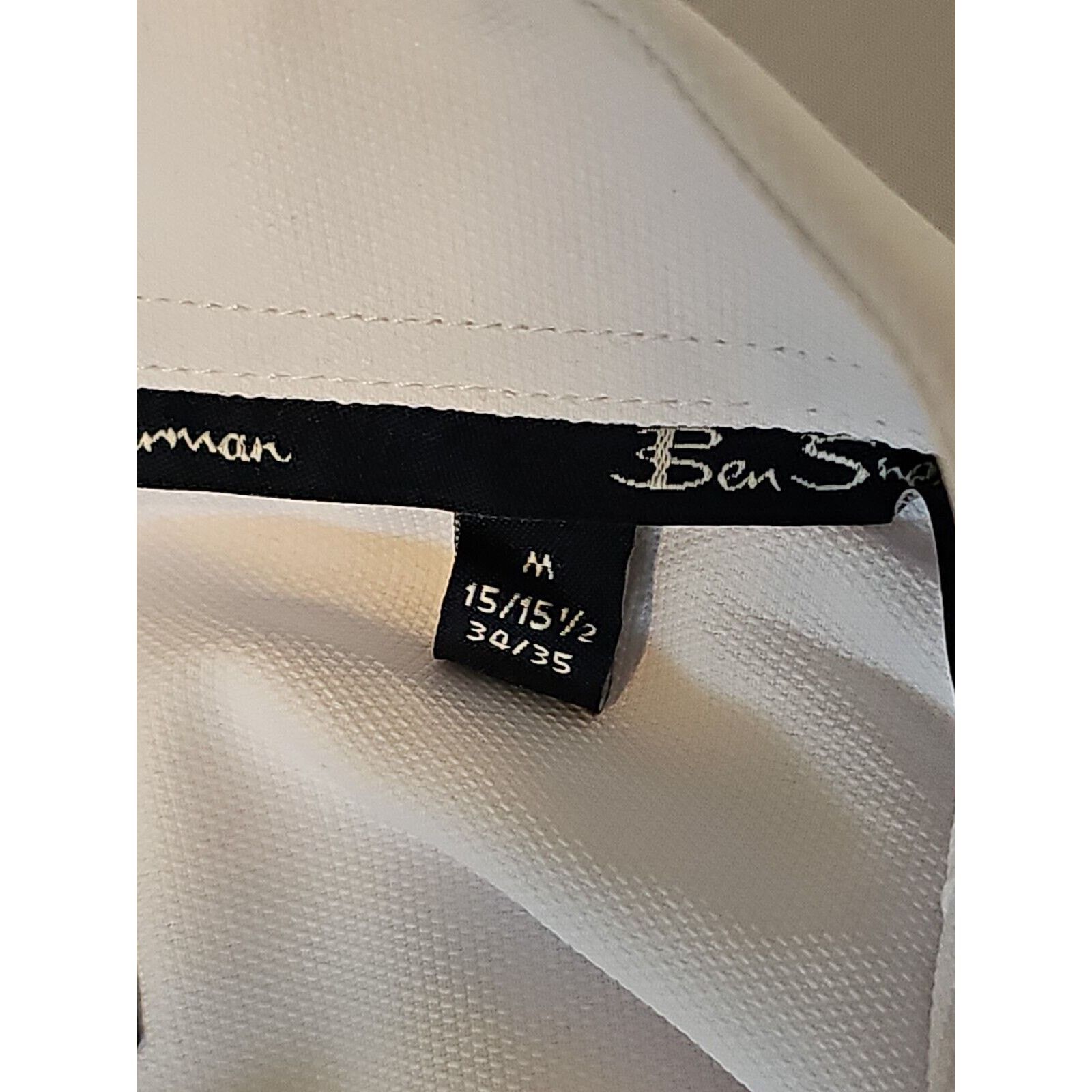 Ben Sherman Ben Sherman White Slim Fit Dress Shirt - Medium Size US M / EU 48-50 / 2 - 5 Thumbnail