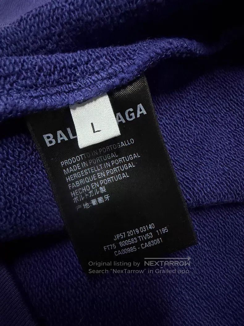 Balenciaga Balenciaga Letter pattern embroidered hooded long sleeve s Size US L / EU 52-54 / 3 - 5 Thumbnail