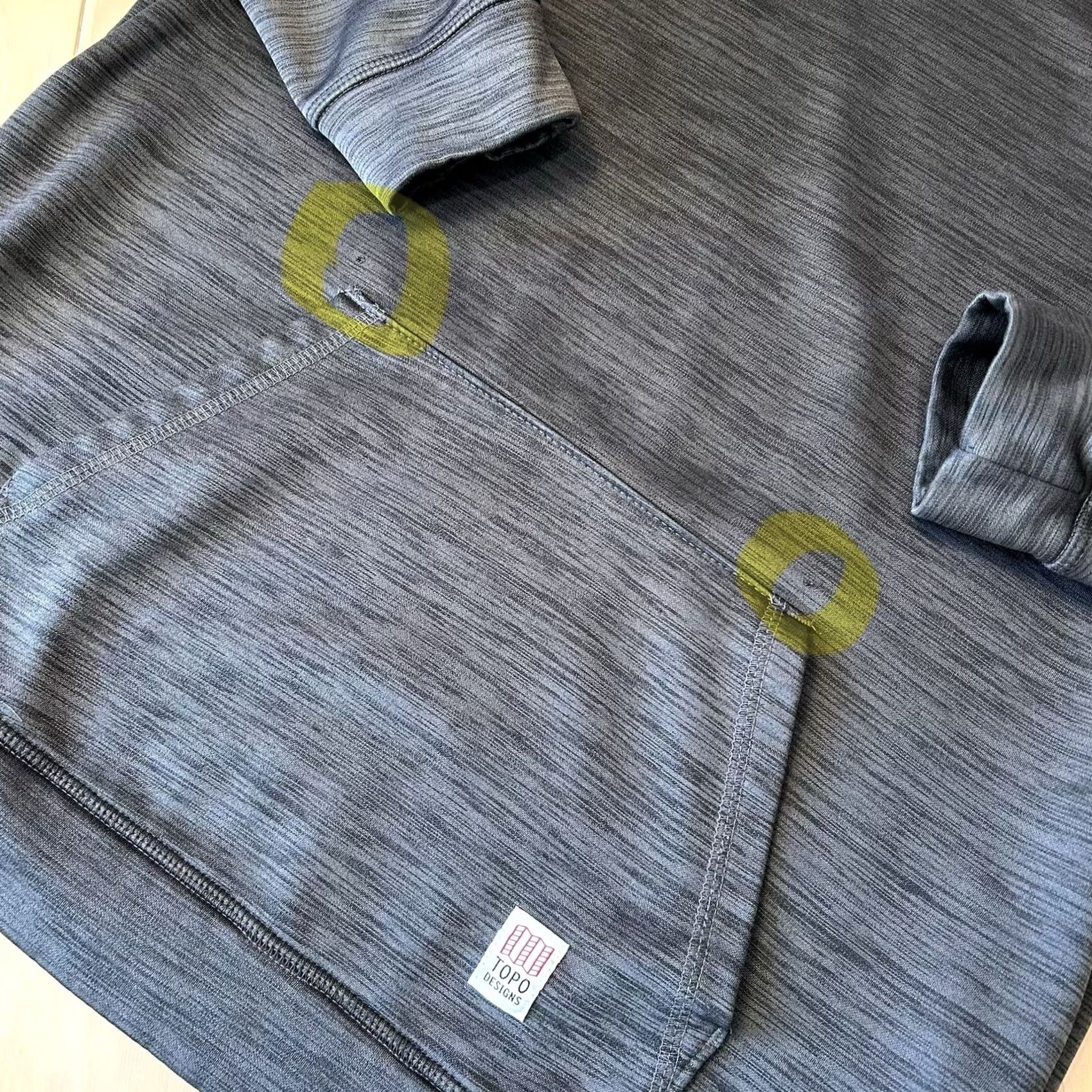 Topo Designs Topo Designs Gray Hoodie Sweatshirt Mens XL Size US XL / EU 56 / 4 - 3 Thumbnail