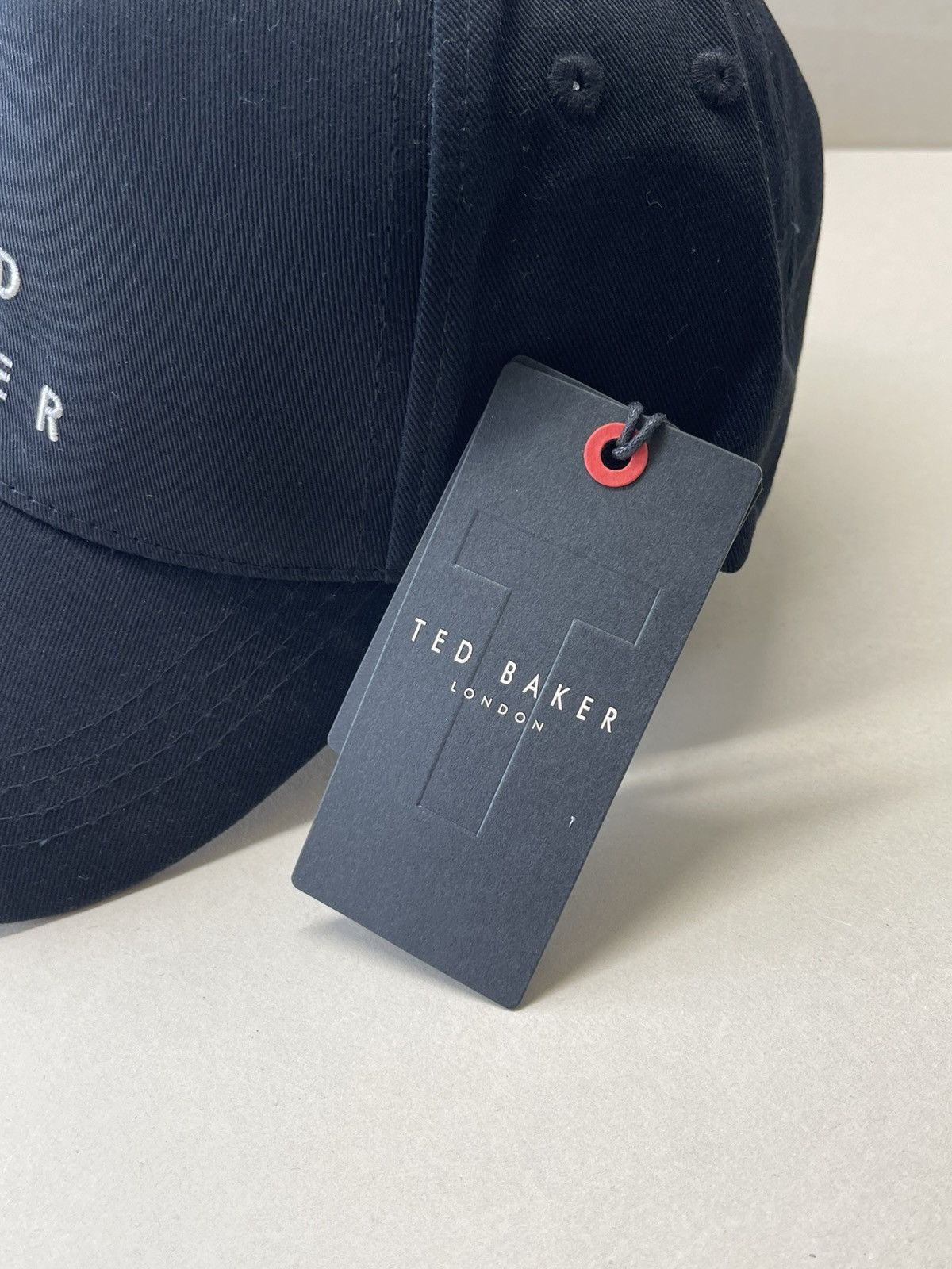 Ted Baker (new+tag) Ted Baker London black men hat cap leather strap Size ONE SIZE - 14 Thumbnail