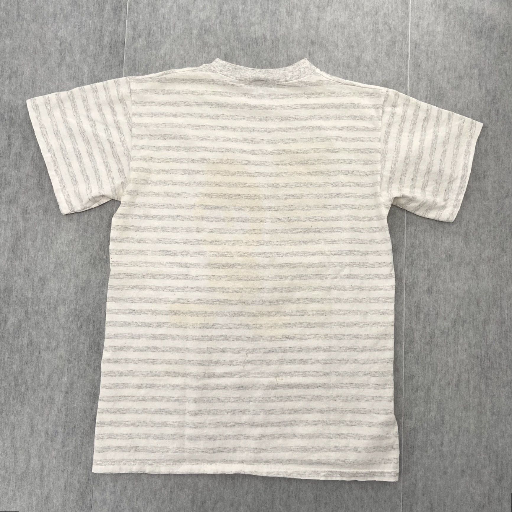 Velva Sheen VINTAGE 90s Marvin The Martian Striped T-Shirt Adult Medium Gray Velva Sheen Mens Size US M / EU 48-50 / 2 - 2 Thumbnail