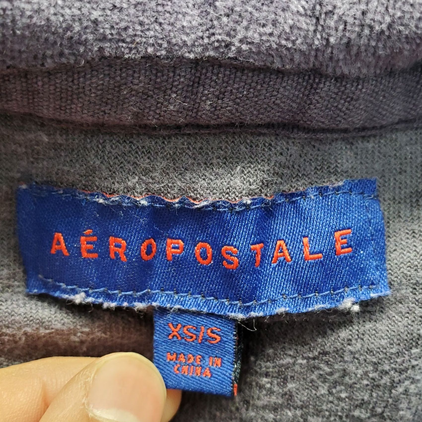 Vintage Aéropostale Velour Pullover Hoodie Women XS Purple Cotton Long Sleeve Drawstring Hoodie Women XS Purple Velour Pullover COTTON Long Sleeve Size XS / US 0-2 / IT 36-38 - 5 Thumbnail