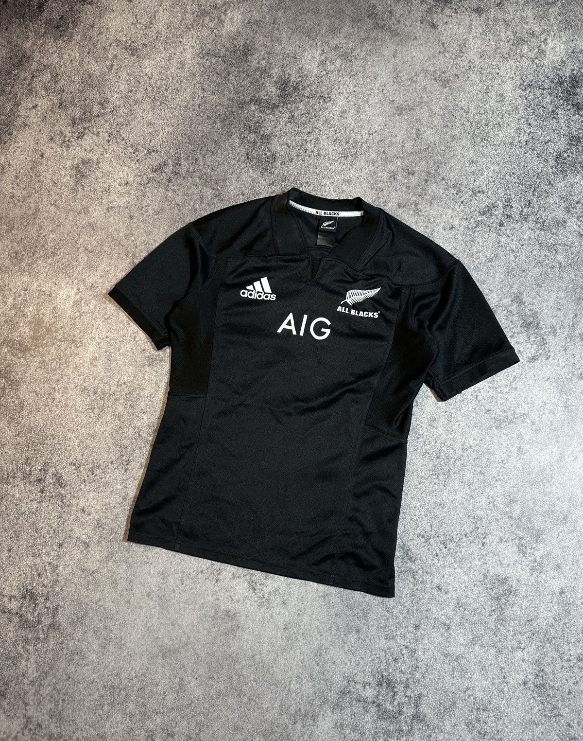 Adidas Adidas All Blacks New Zealand AIG Rugby Jersey Streetwear L Size US L / EU 52-54 / 3 - 1 Thumbnail