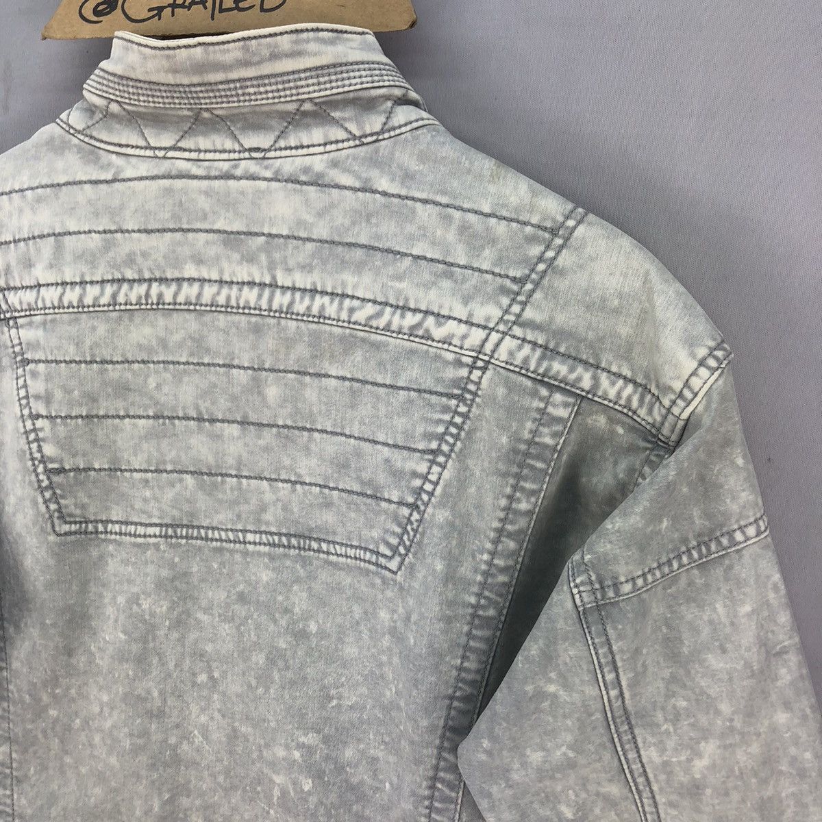 Japanese Brand Fieldcore X Nextworkerz X Cordura Acid Washed Biker Jacket Size US M / EU 48-50 / 2 - 15 Thumbnail