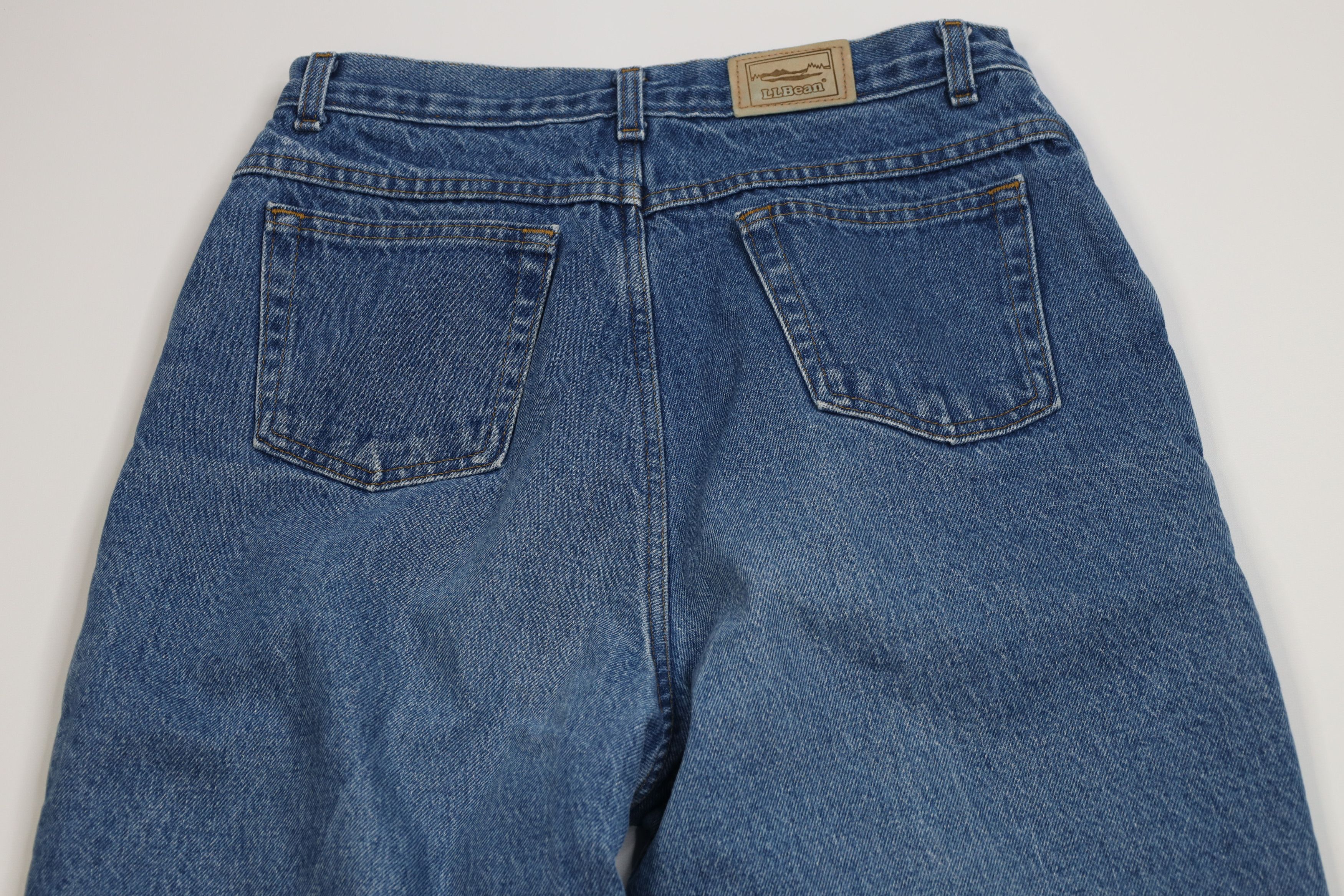 L.L. Bean Vintage 90s LL Bean Fleece Lined Tapered Leg Denim Jeans USA Size US 30 / EU 46 - 10 Thumbnail