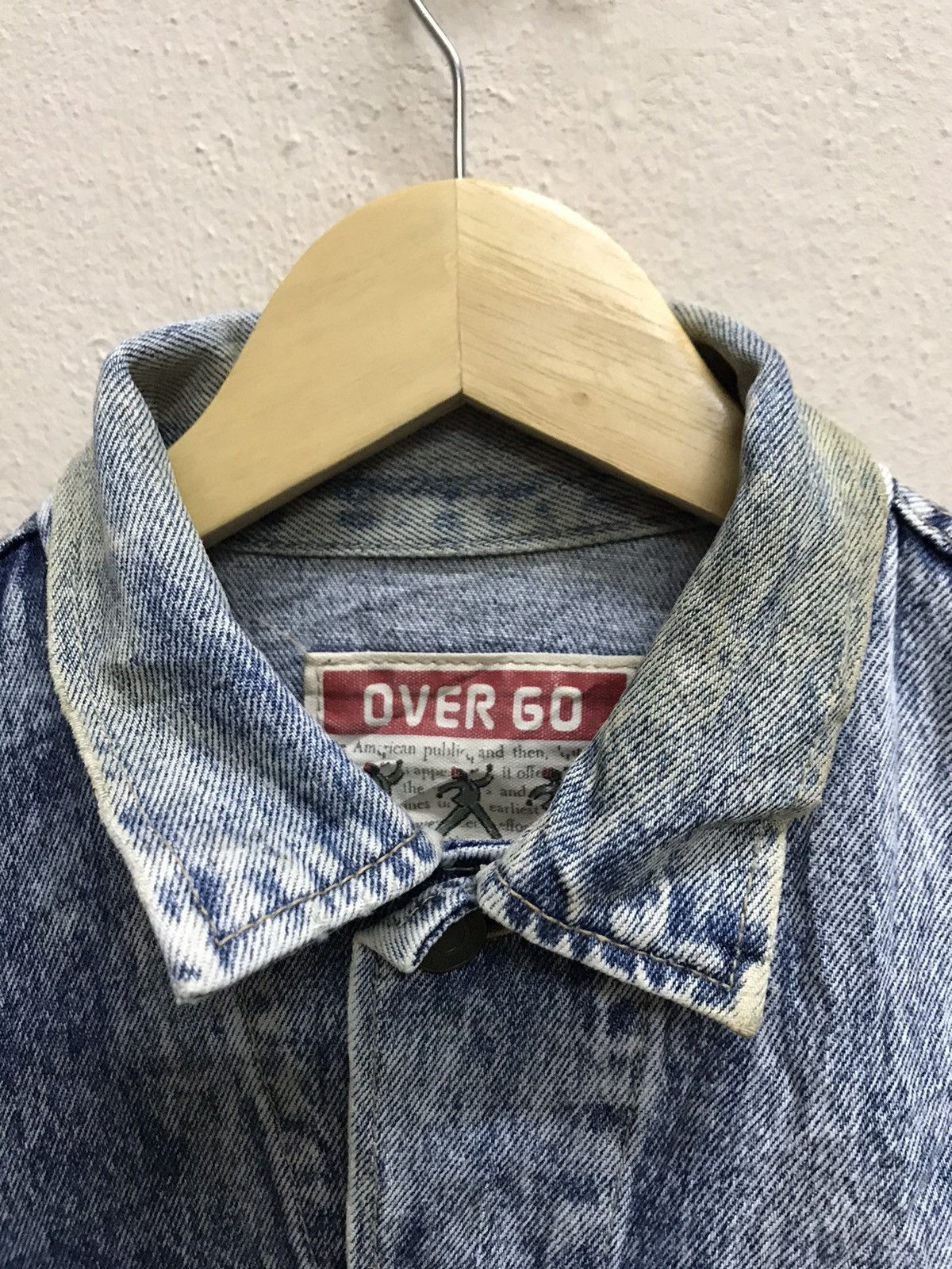 Japanese Brand Vintage Over Go Acid Wash Denim Jacket Size US M / EU 48-50 / 2 - 5 Thumbnail