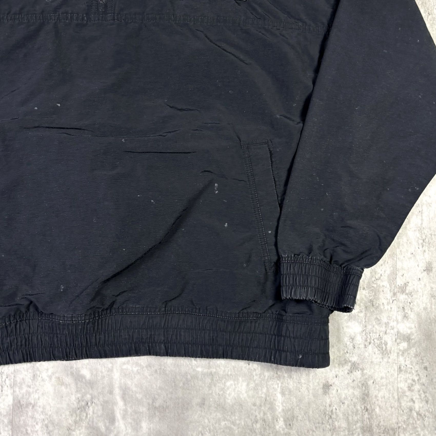 Jordan Brand VINTAGE Jordan Windbreaker Jacket Q-Zip Pullover 90s Basketball XL Black Nike USA Mens# Size US XL / EU 56 / 4 - 3 Thumbnail