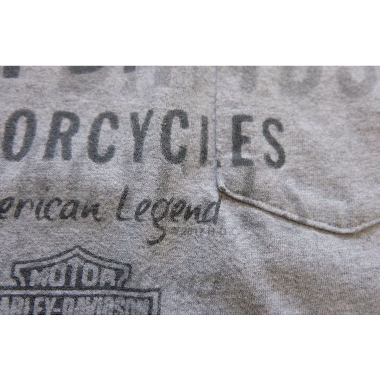 Harley Davidson Harley-Davidson H-D Motorcycle Y2K Eagle Long Sleeve Gray T Shirt Mens SZ S Size US S / EU 44-46 / 1 - 5 Thumbnail