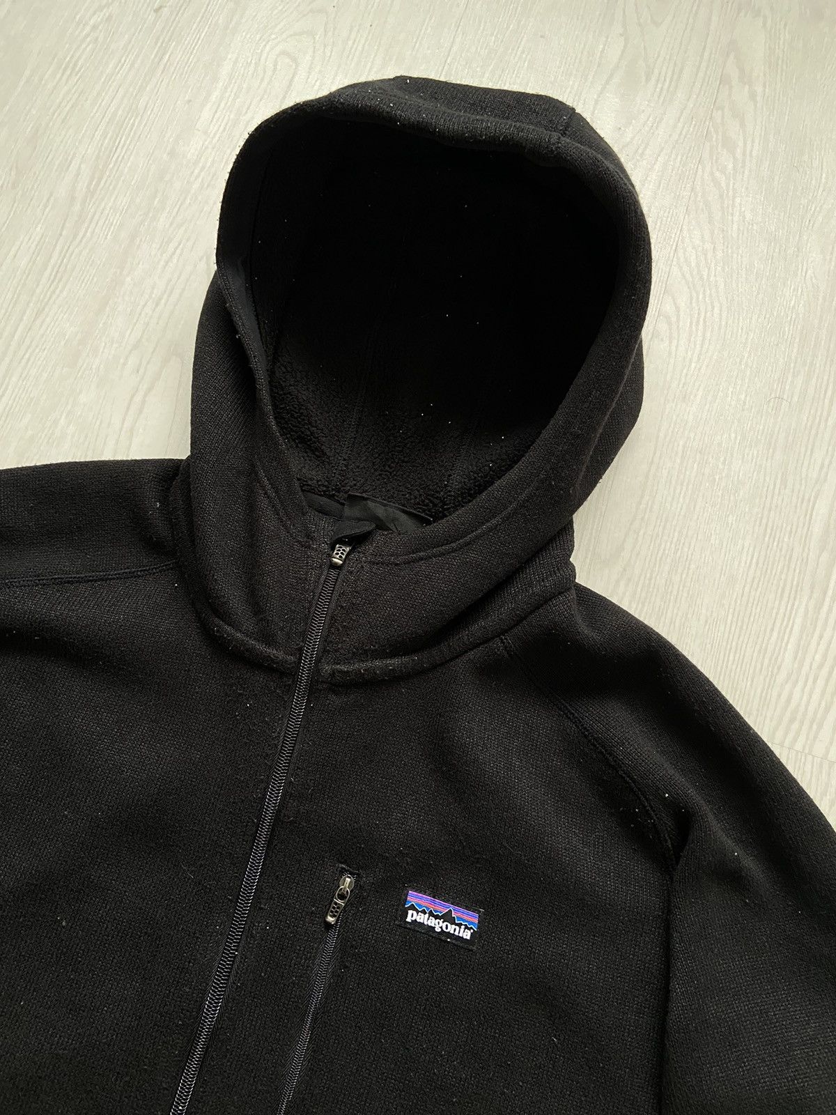 Patagonia Vintage 1990’s Patagonia Rythm Full Black Hoodie Jacket Size US XL / EU 56 / 4 - 2 Thumbnail