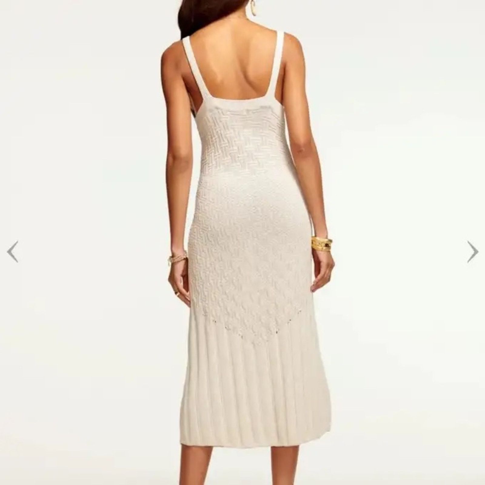 Ramy Brook Ramy Brook DONOVAN KNIT MIDI DRESS Sand XL Size XL / US 12-14 / IT 48-50 - 3 Thumbnail