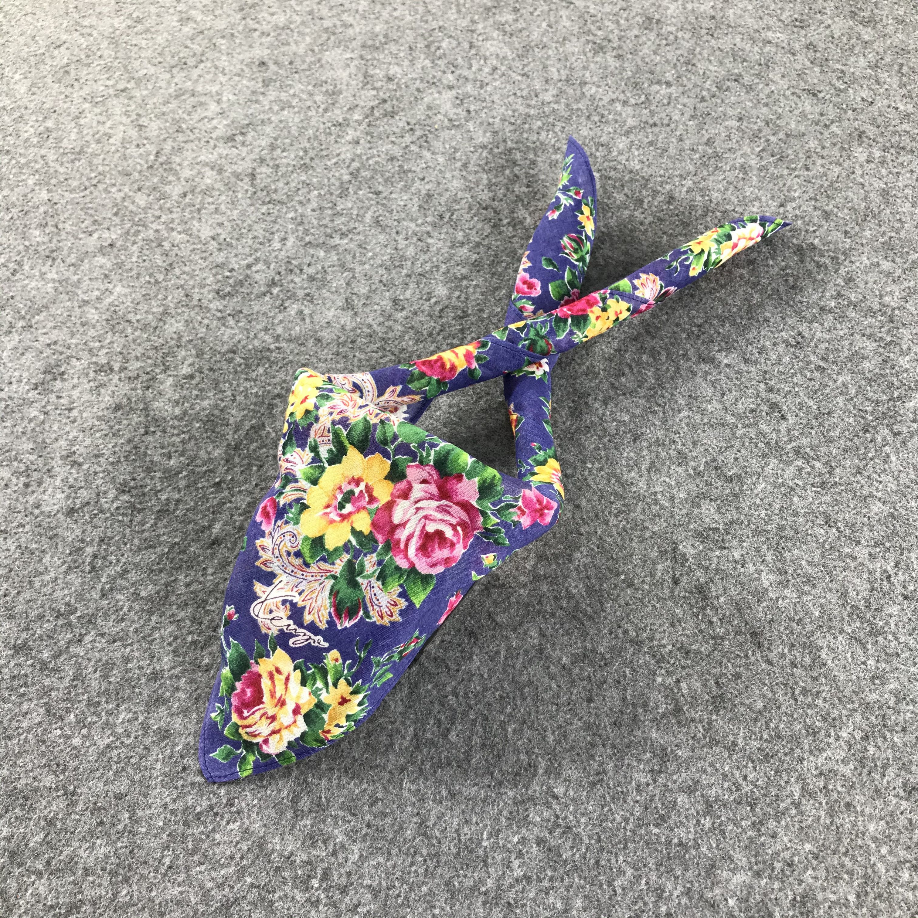 Kenzo Kenzo Floral Handkerchief Neckerchief Bandana H193 Size ONE SIZE - 3 Thumbnail