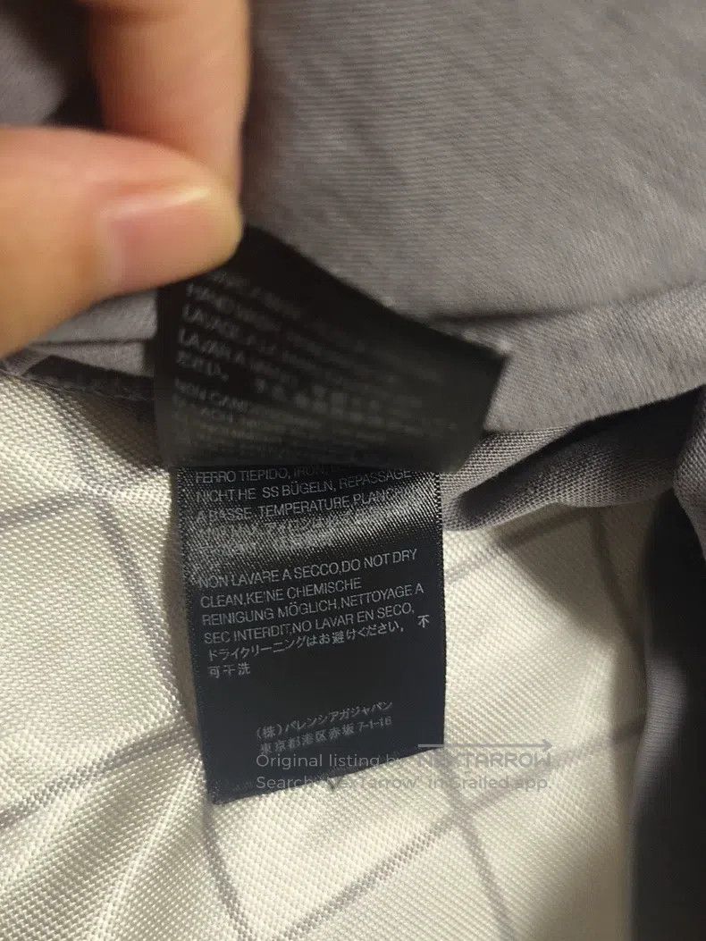 Balenciaga Balenciaga Gray Short Sleeve T-shirt with Band Portrait Pr Size US S / EU 44-46 / 1 - 5 Thumbnail