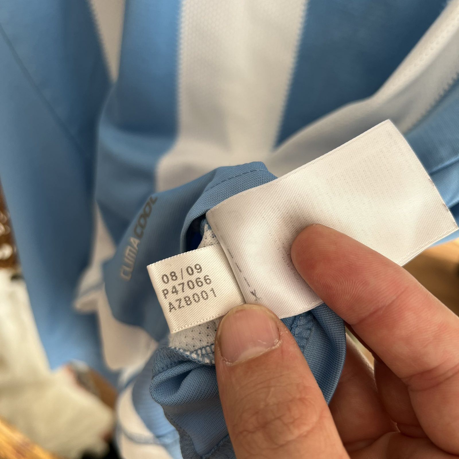 Adidas Vintage Argentina Adidas Soccer Jersey FIFA Size US S / EU 44-46 / 1 - 5 Thumbnail