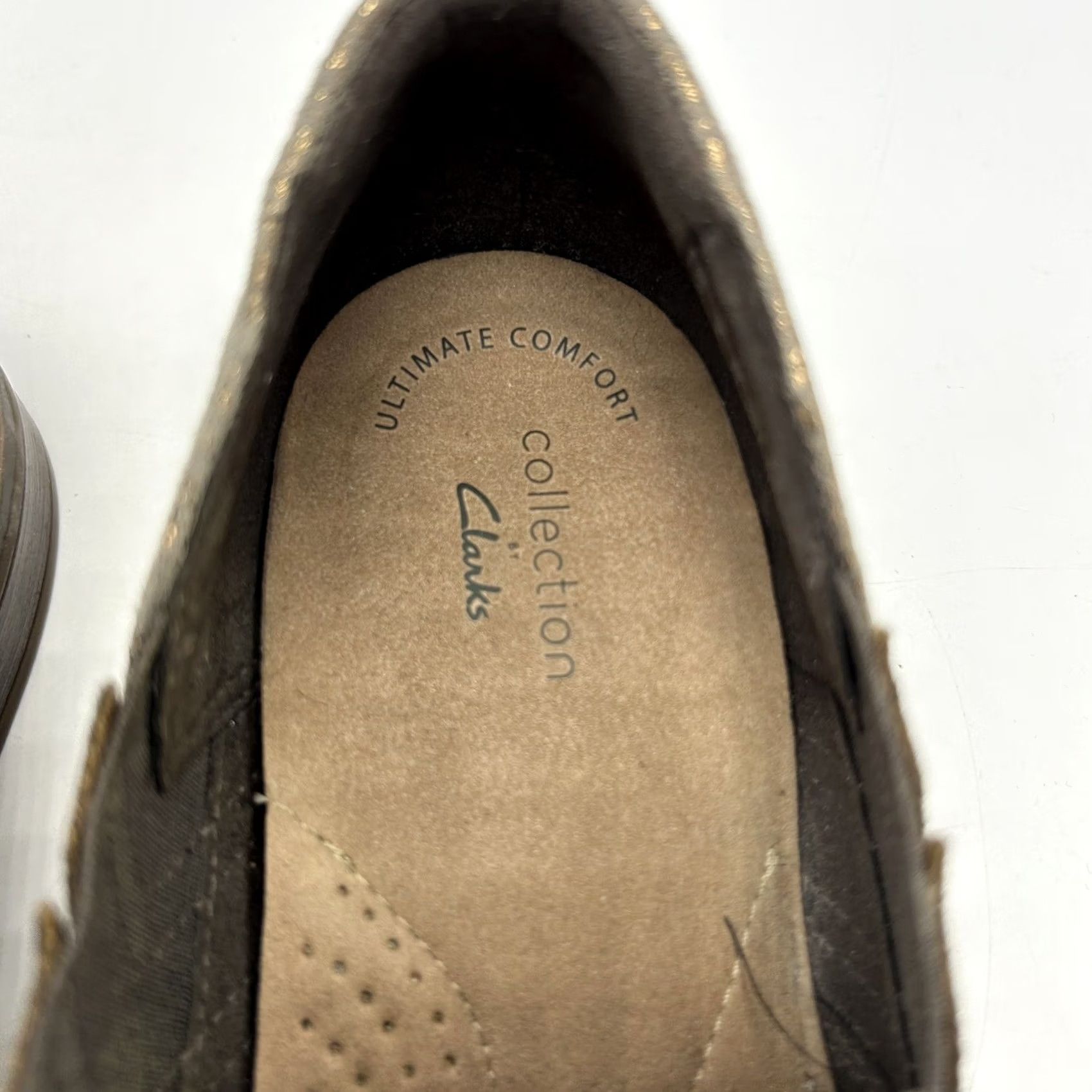 Clarks Clarks Collection Trish Bell Loafer Brown Womans 8 M Studded Slip On Bootie Metal Size US 6 / IT 36 - 5 Thumbnail