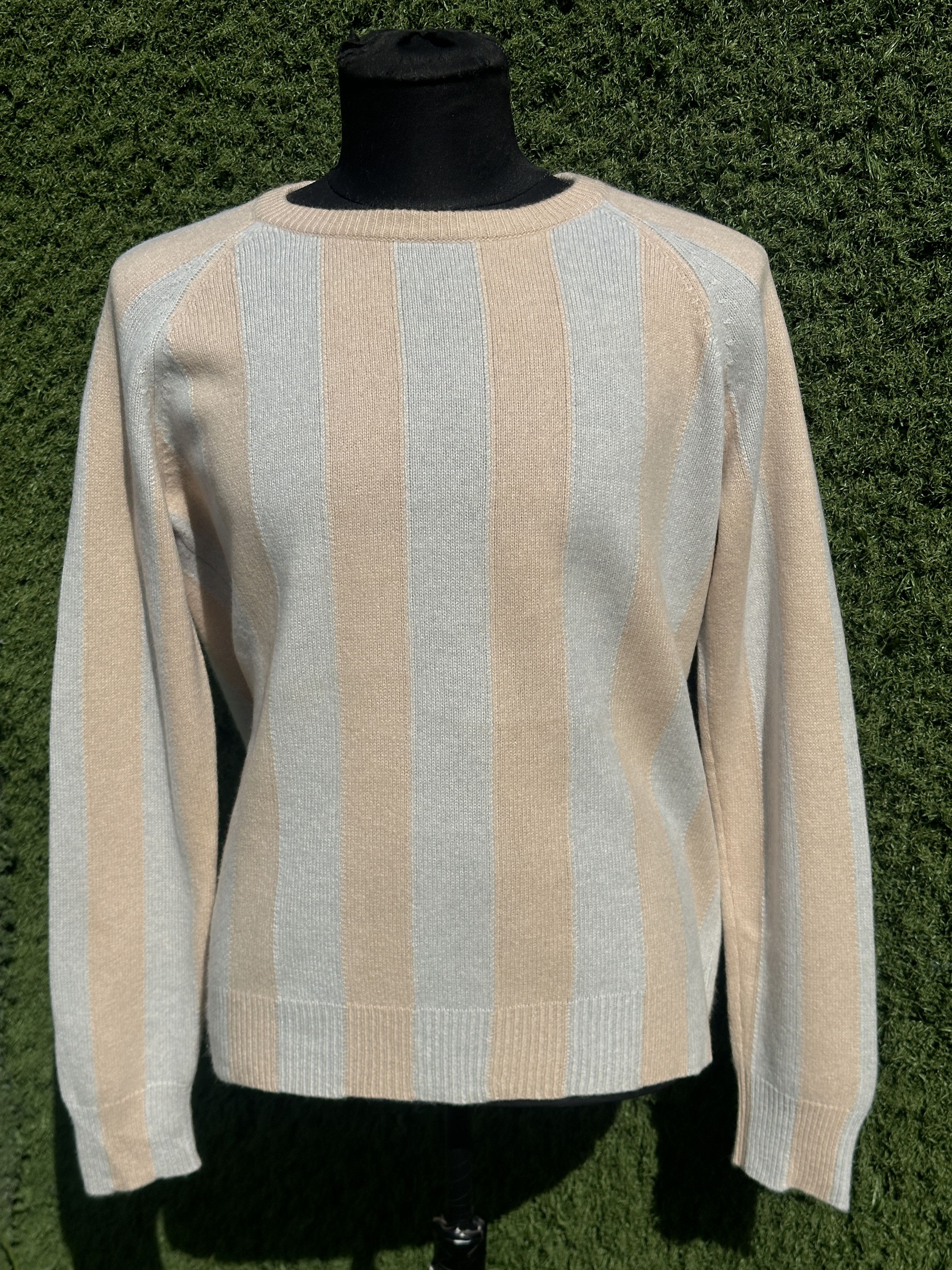 Bottega Veneta Bottega Veneta Cashmere Stripe Raglan Sweater Fit IT 42 Size M / US 6-8 / IT 42-44 - 6 Thumbnail