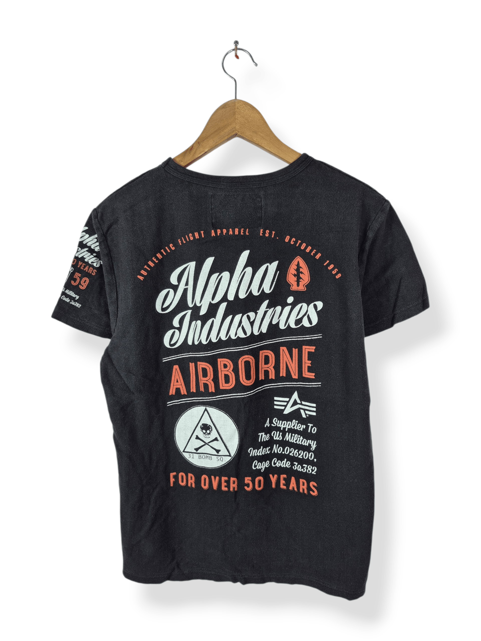 Alpha Industries 🔥 Alpha Industries Airborne US Military Flight Apparel Tee Size US M / EU 48-50 / 2 - 1 Thumbnail