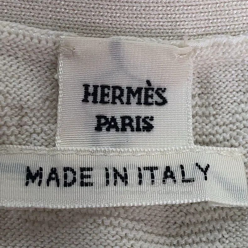 Hermes Hermes Beige Pig Nose Full-printed Medium-length Knit Top Size XS / US 0-2 / IT 36-38 - 5 Thumbnail