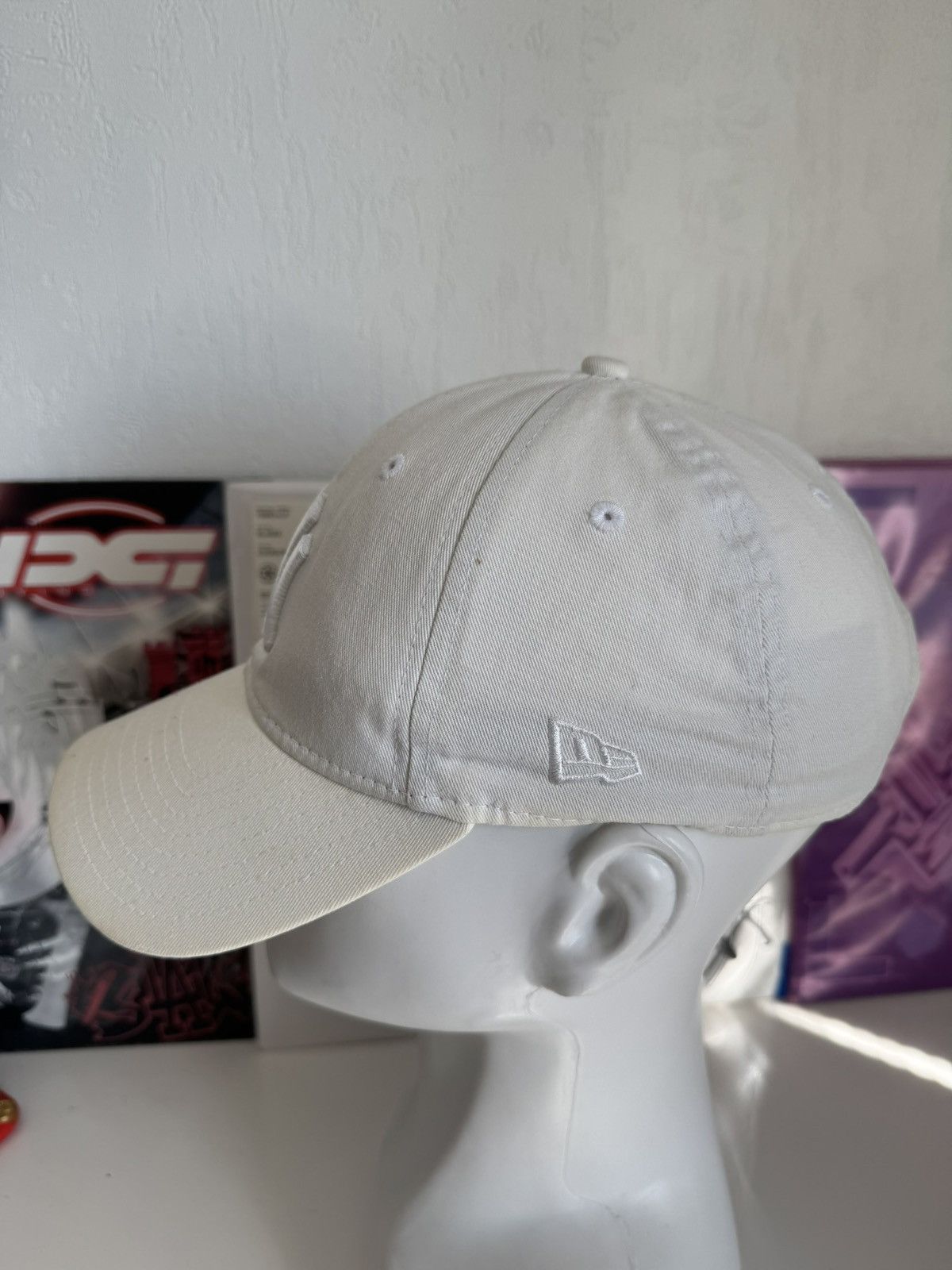 New Era New Era NY Yankees All White Strapback Cap Size ONE SIZE - 6 Thumbnail