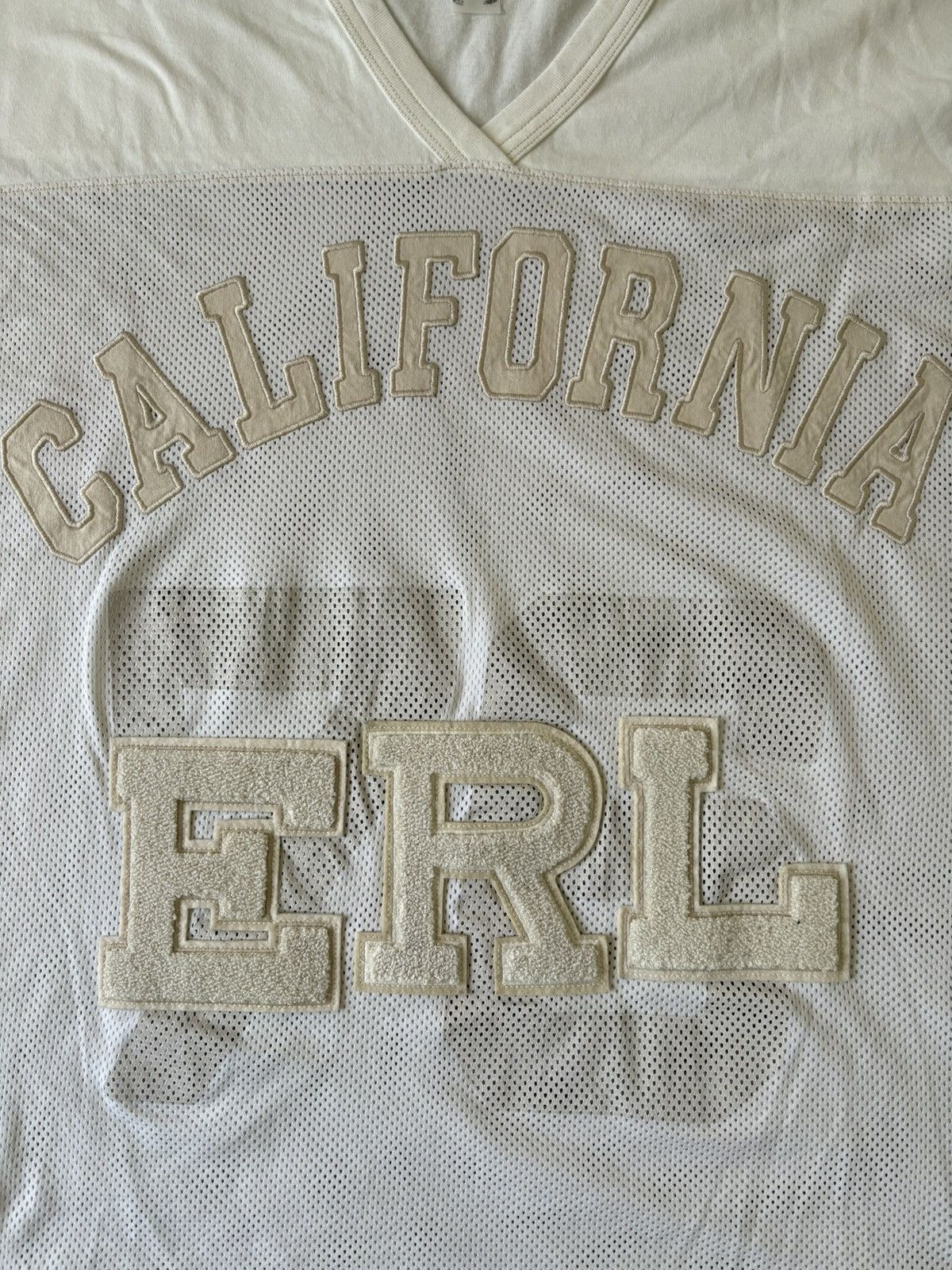 ERL ERL 76 California Football Jersey T-shirt in Off-White Size US XXL / EU 58 / 5 - 3 Thumbnail