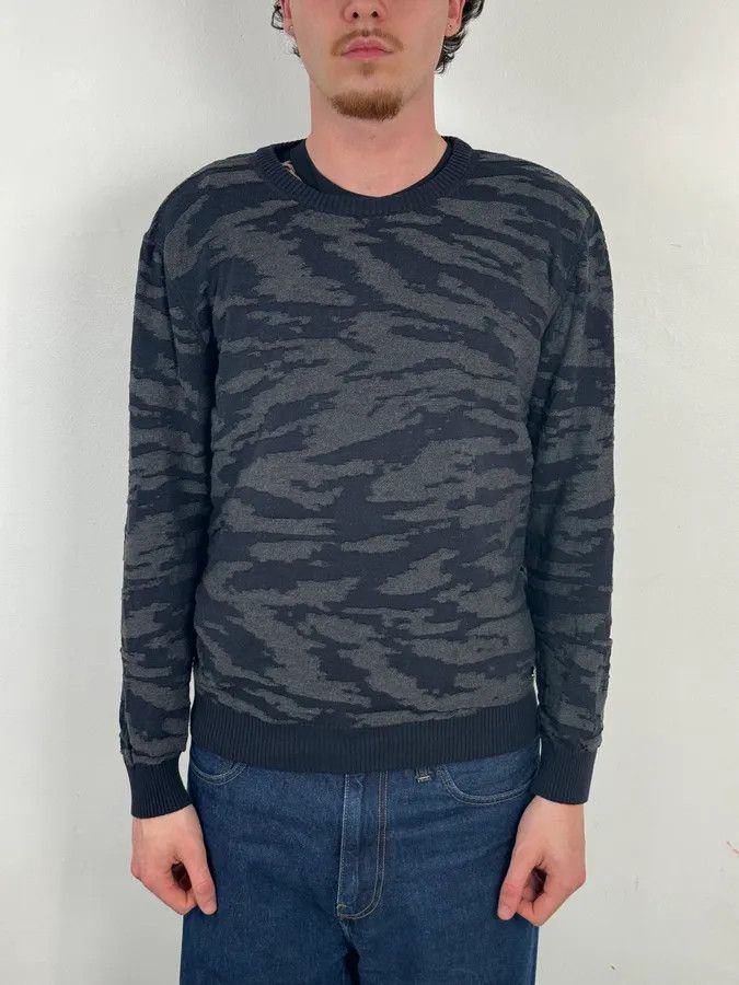 Dsquared2 SS2015 Dsquared2 Camo Irregular Black & Grey Sweater Size US S / EU 44-46 / 1 - 2 Thumbnail