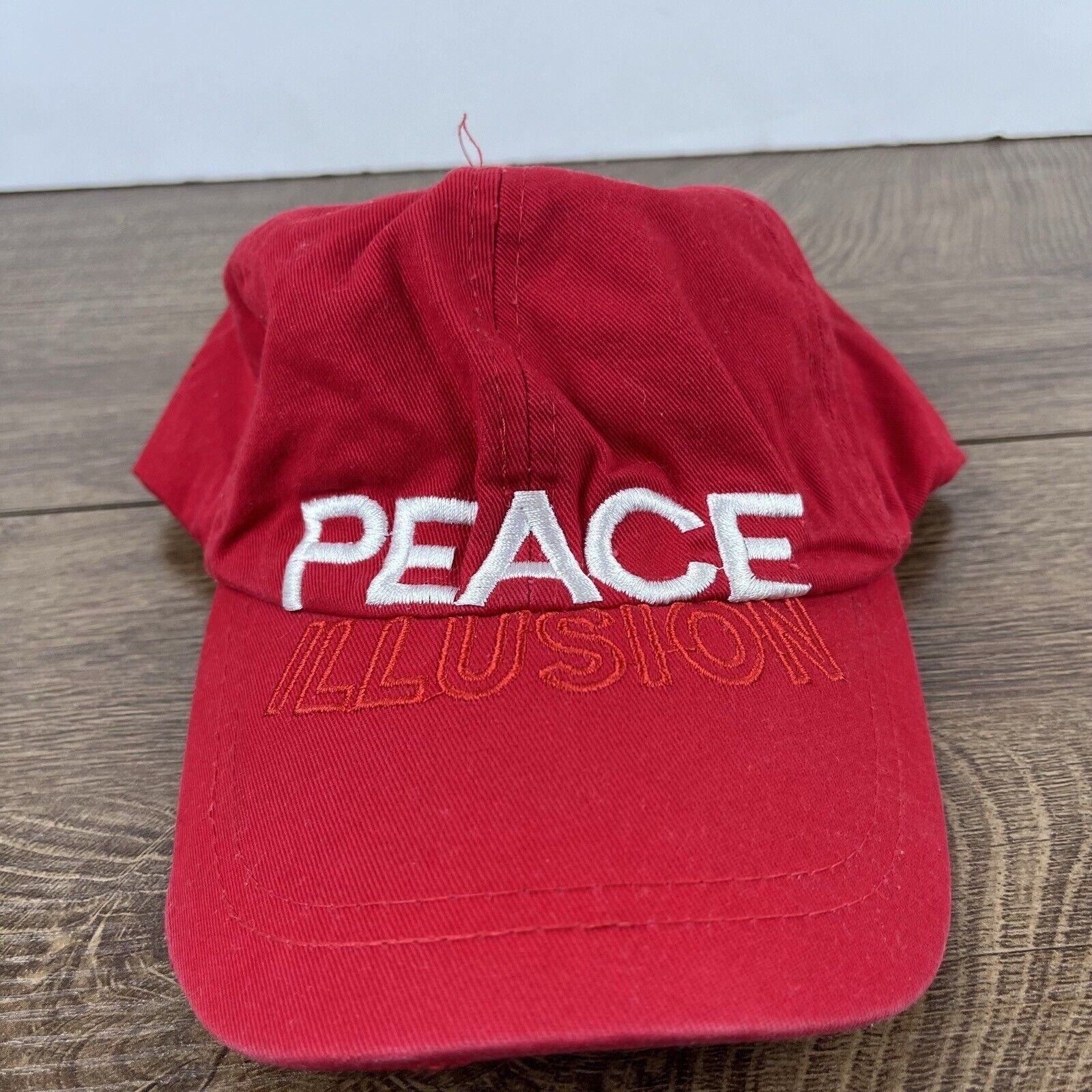 Other Peace Illusion Hat Red Adjustable Hat Red Adult Size Hat Size ONE SIZE - 2 Thumbnail