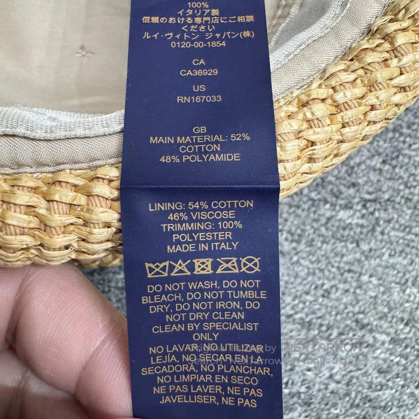 Louis Vuitton Louis Vuitton Woven Sailor Hat. Size ONE SIZE - 8 Thumbnail