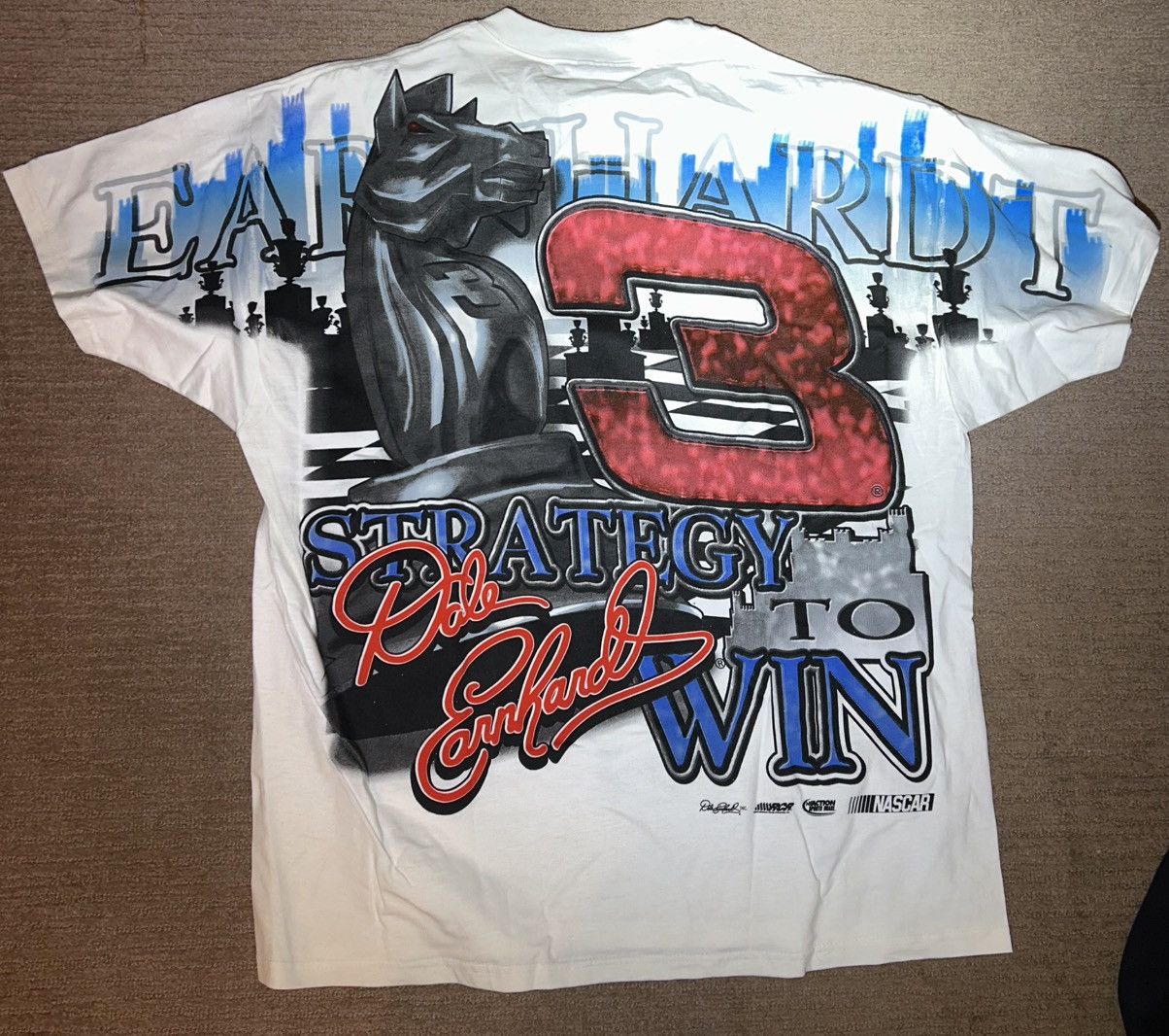 Chase Authentics Dale Ernhardt #3 Vintage All Over Print NASCAR T-shirt Size US L / EU 52-54 / 3 - 2 Thumbnail