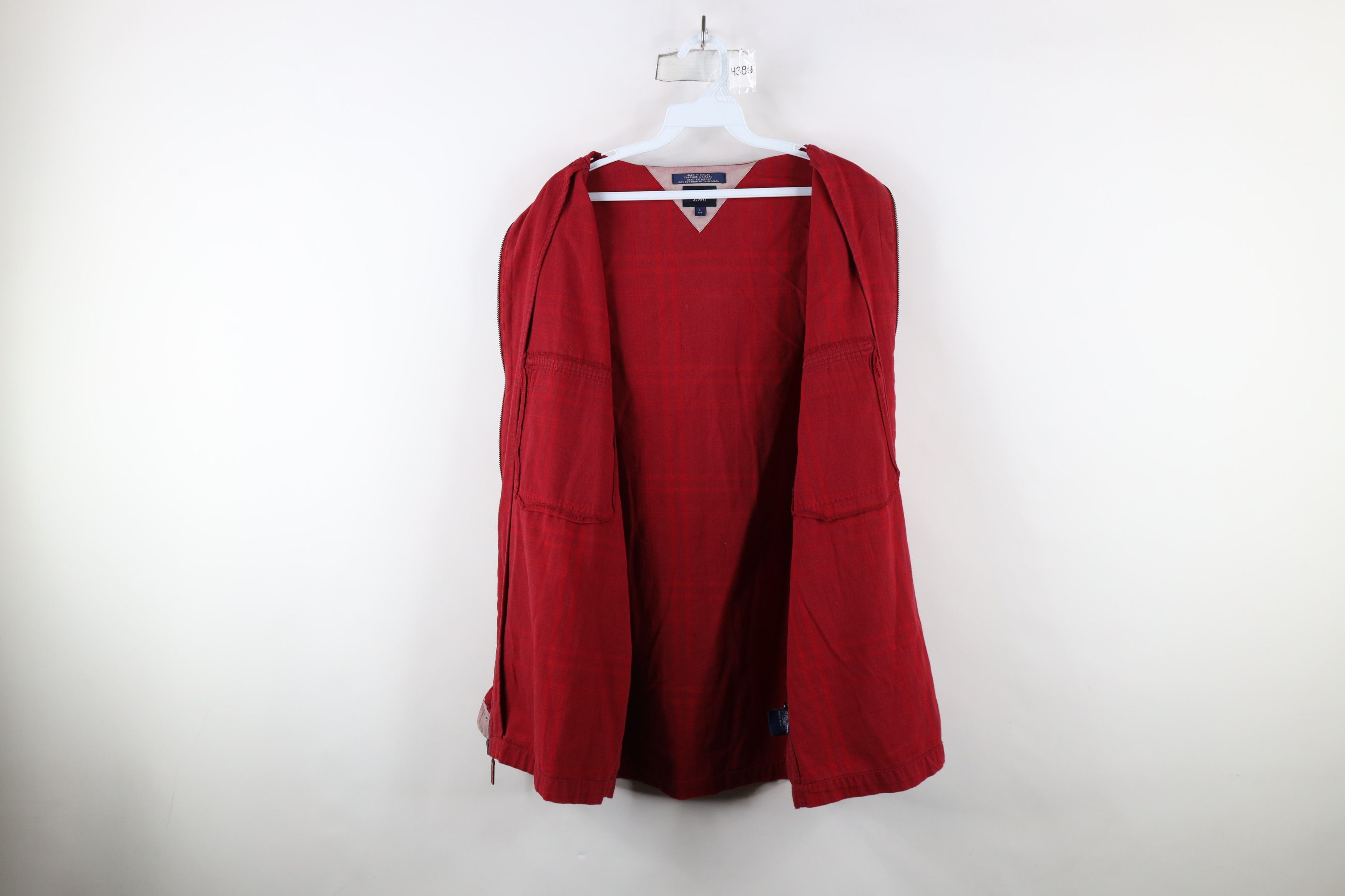 Tommy Hilfiger × Vintage Vintage 90s Tommy Hilfiger Out Flannel Full Zip Shirt Jacket Size US L / EU 52-54 / 3 - 14 Thumbnail