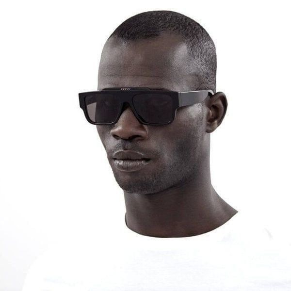 Gucci New Gucci GG1460S 003 Sunglasses - Charcoal Grey Frame Size ONE SIZE - 4 Thumbnail