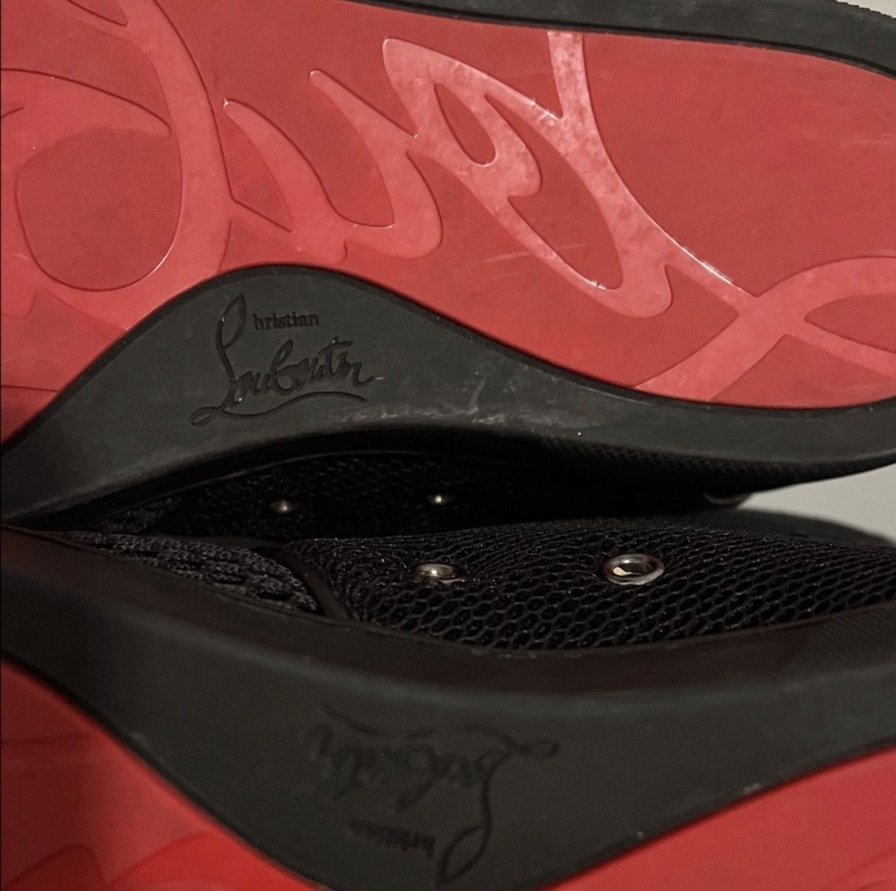 Christian Louboutin Christian Louboutin Louis Black High-Top Sneakers Size US 9.5 / EU 42-43 - 12 Thumbnail