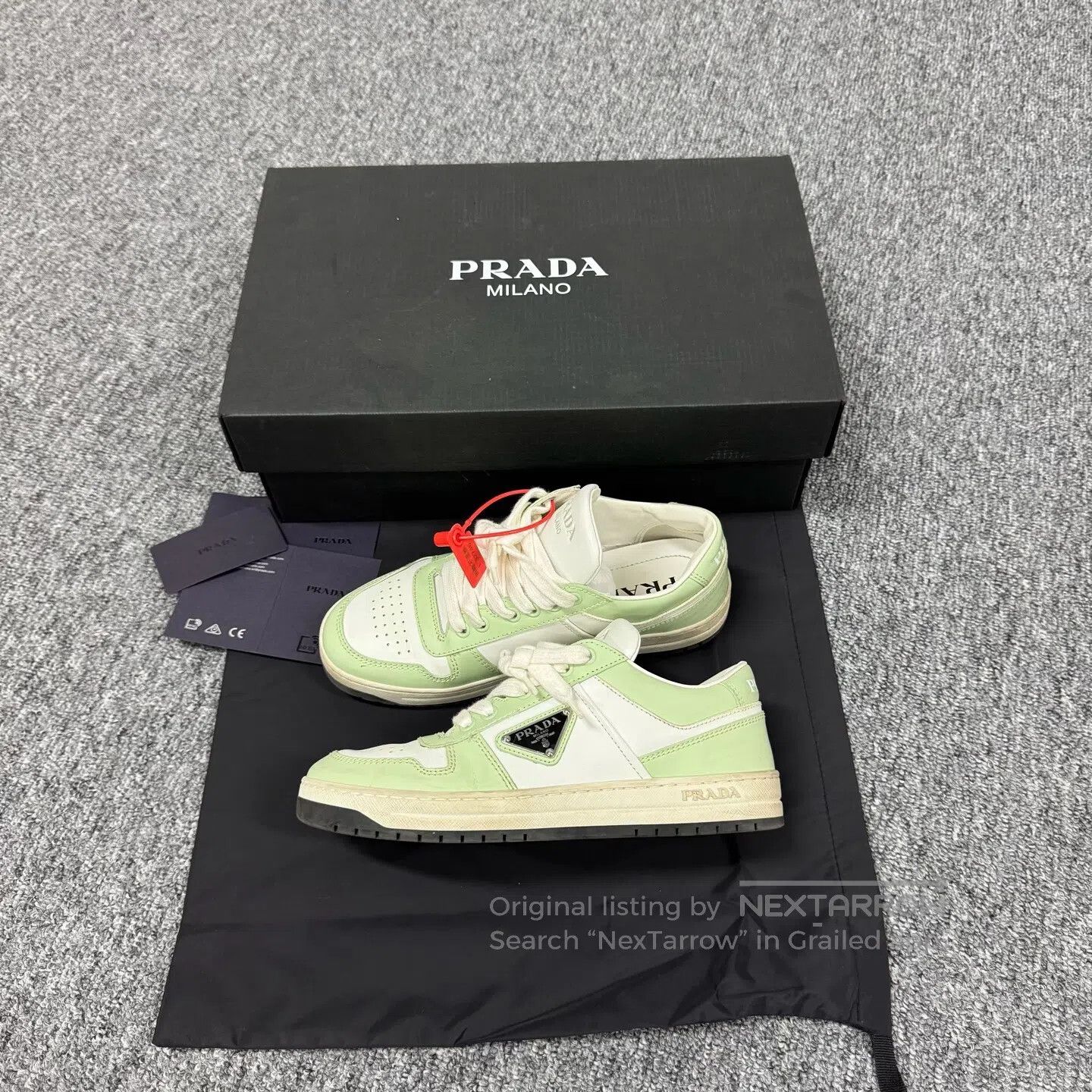 Prada Prada Color blend, triangle mark, letter logo, board shoes Size US 5.5 / IT 35.5 - 1 Thumbnail