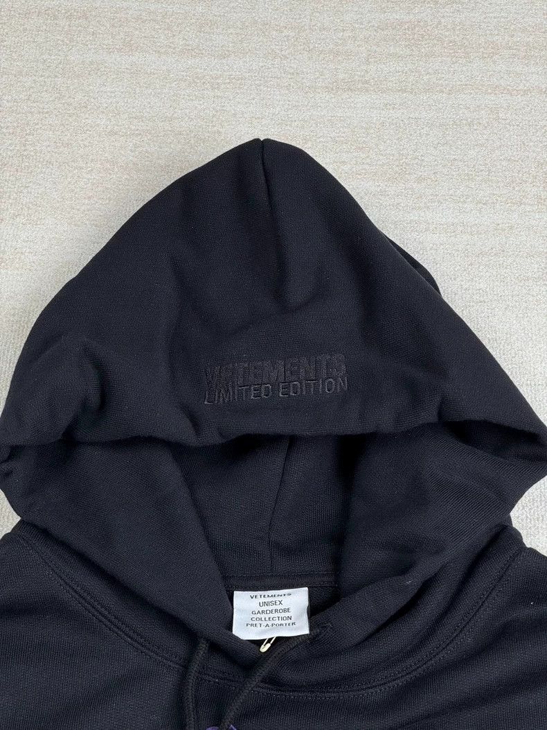 Vetements Vetements Black Vital Existence Goth Print Hoodie 2506-Next Size US S / EU 44-46 / 1 - 4 Thumbnail