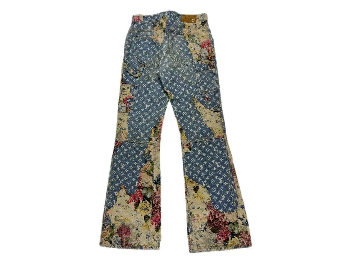 Louis Vuitton Floral destruction boro jeans Size US 31 - 2 Thumbnail