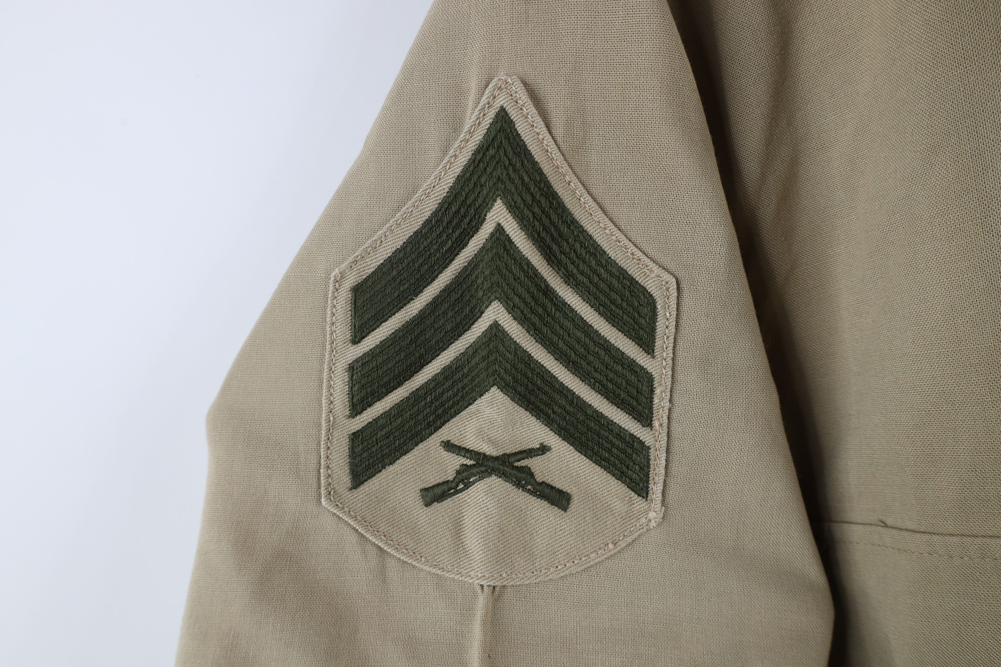 Vintage Vintage 60s 70s Vietnam War Military Field Button Shirt Size US L / EU 52-54 / 3 - 4 Thumbnail