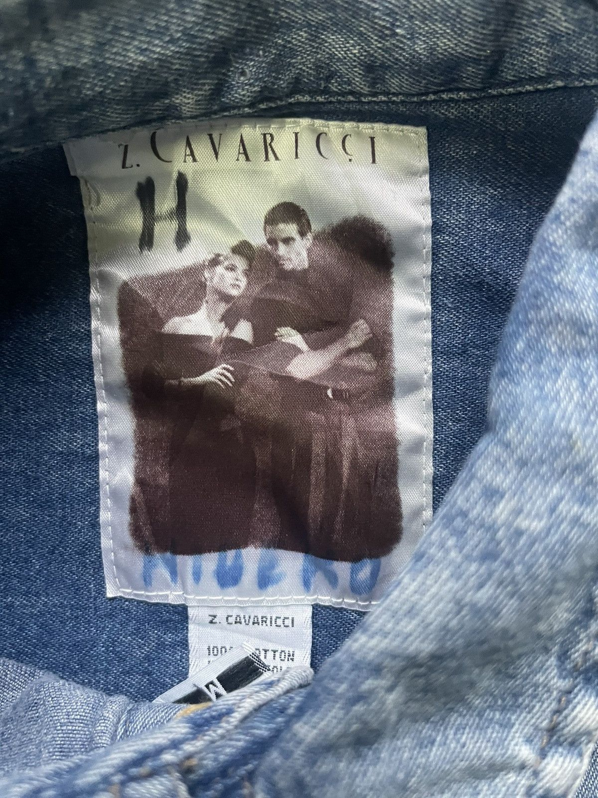 Vintage Vintage Z.Cavaricci Denim Shirt Size US XL / EU 56 / 4 - 10 Thumbnail