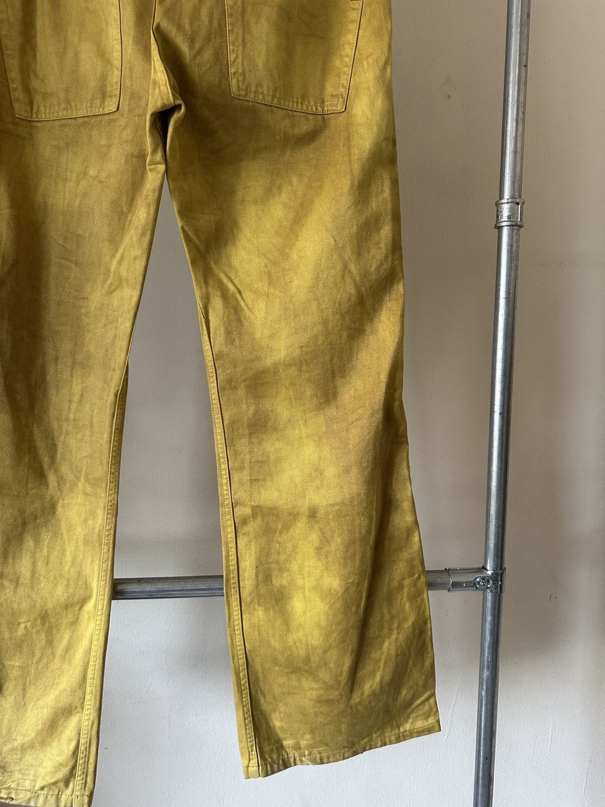 Diesel 2000s Diesel Dirty Stain Yellow flare Jeans Size US 32 / EU 48 - 10 Thumbnail