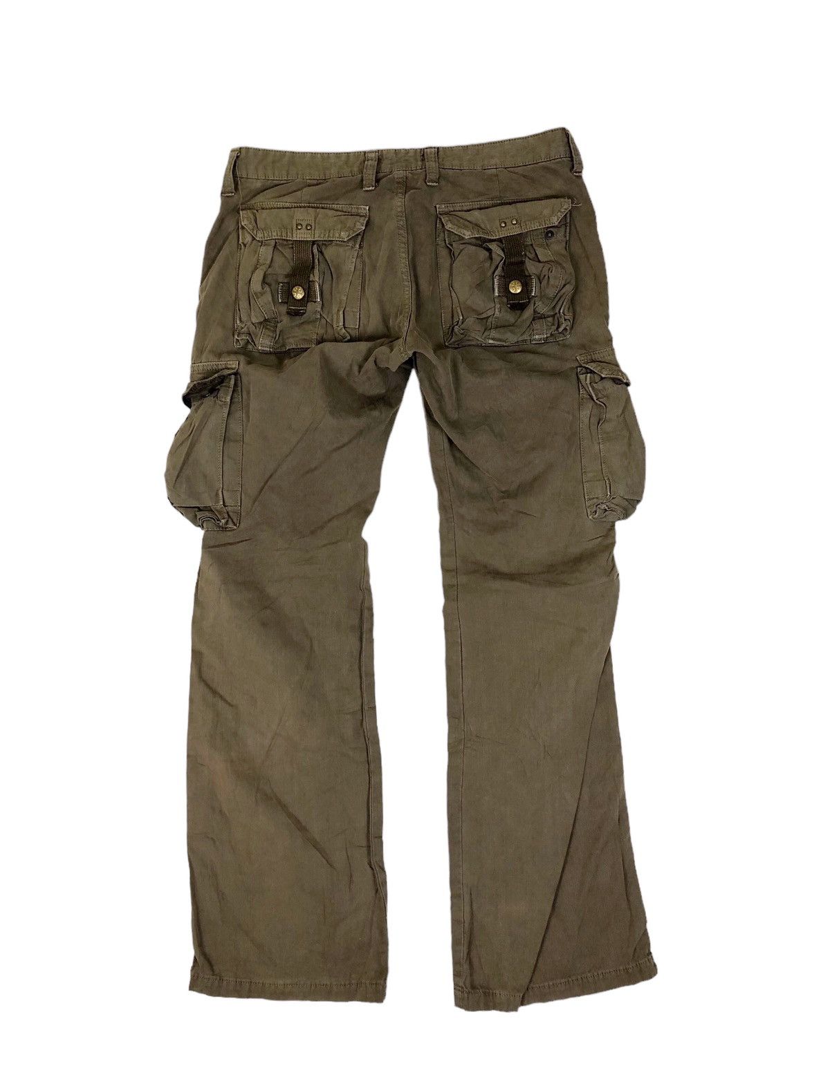 Japanese Brand Flare Surplus Bondage Cargo Pants Size US 34 / EU 50 - 2 Thumbnail