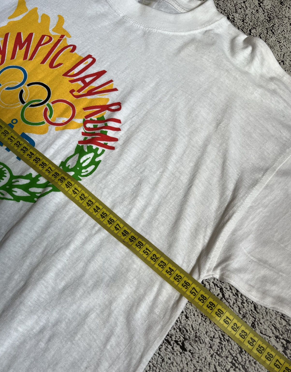 Asics × Vintage Vintage Asics Olympic Day Run Lillehammer ’96 T-Shirt Size US XL / EU 56 / 4 - 9 Thumbnail
