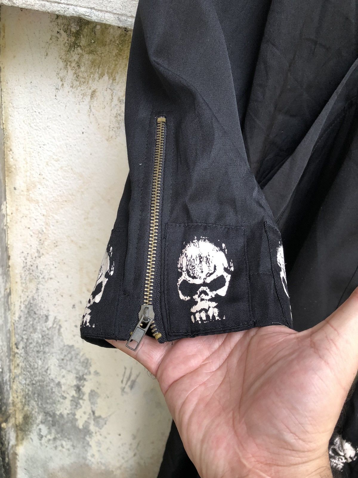 Other Gothic Black Metal Skulls Patch Rope Restraint Back Coat Size US L / EU 52-54 / 3 - 8 Thumbnail