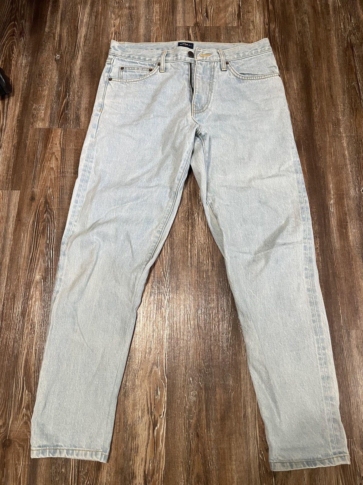 Noah 30 Light Stone Wash Selvedge Denim Jeans 5-Pocket Size US 30 / EU 46 - 1 Thumbnail
